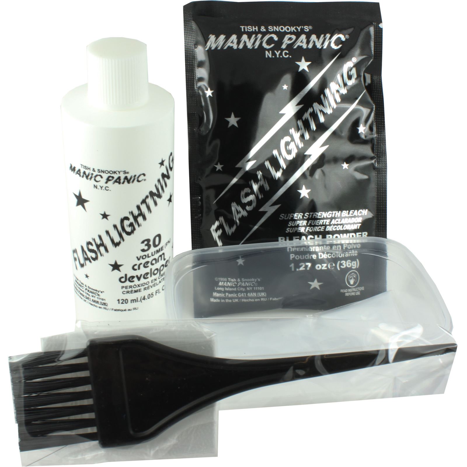 Manic Panic Amplified Flash Lightening Home Hair Dye Bleach Kit 30 Or