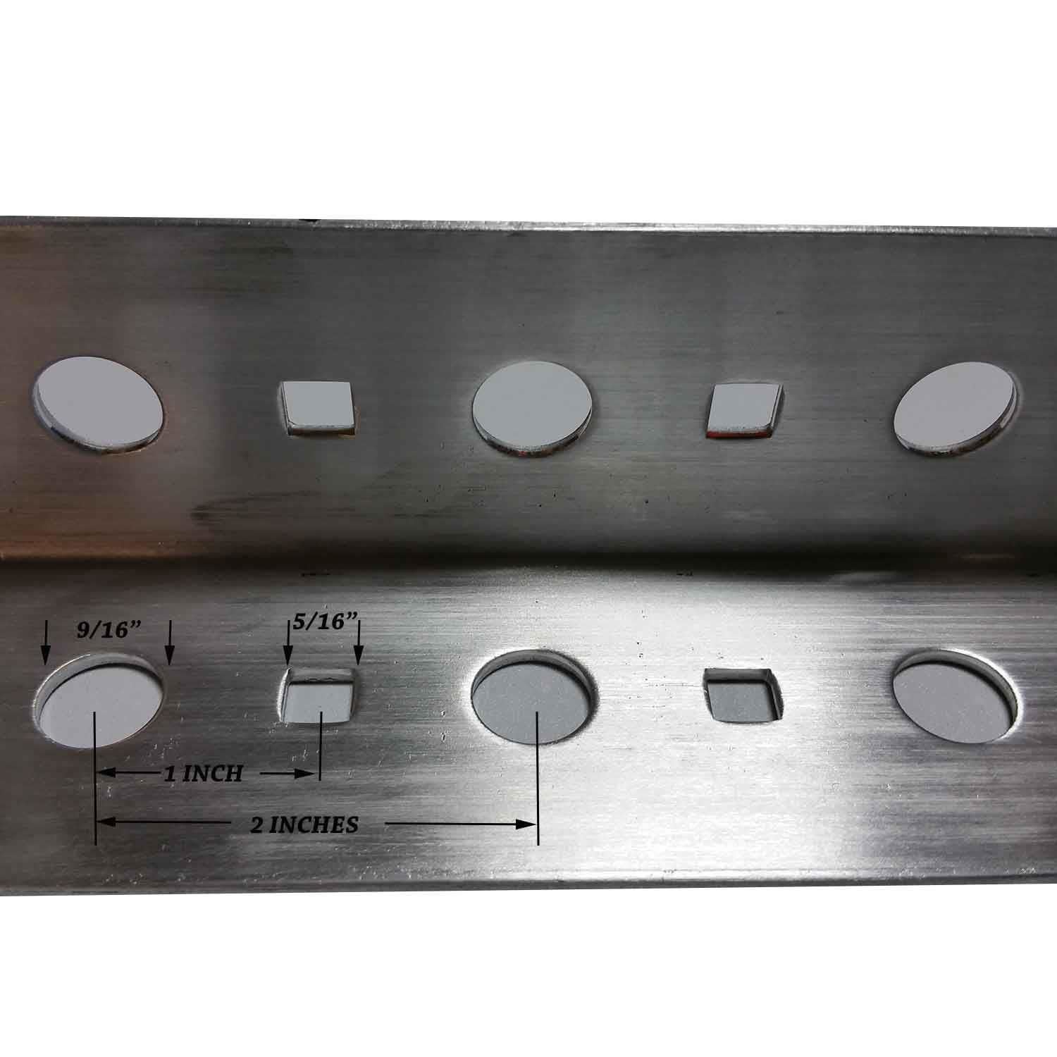 Punched Slotted Aluminum Angle 2" x 2" x 72" (.100") eBay