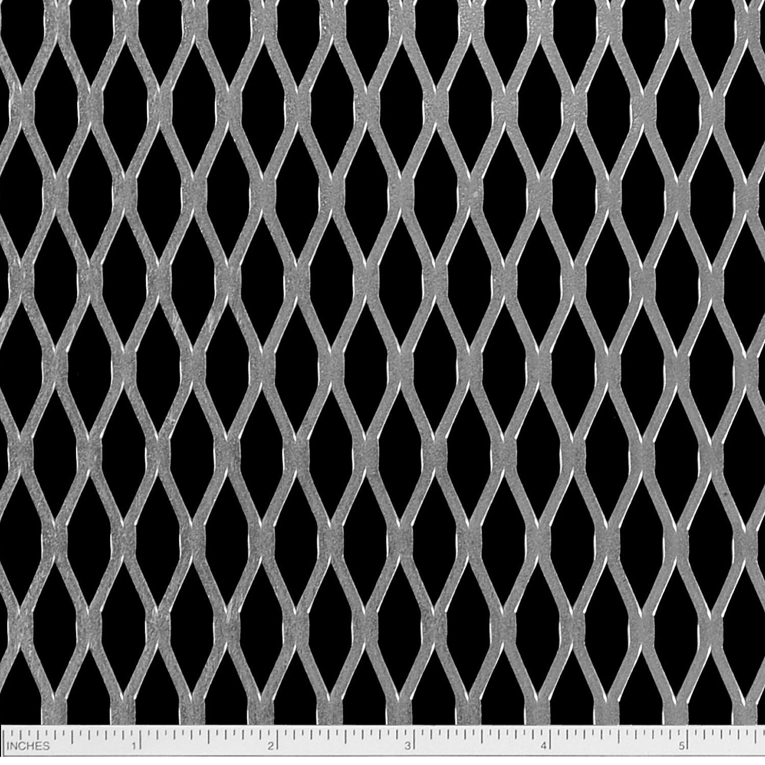 Steel Expanded Metal, Galvanized, Flattened Sheet 1/2 16, .050" x 24