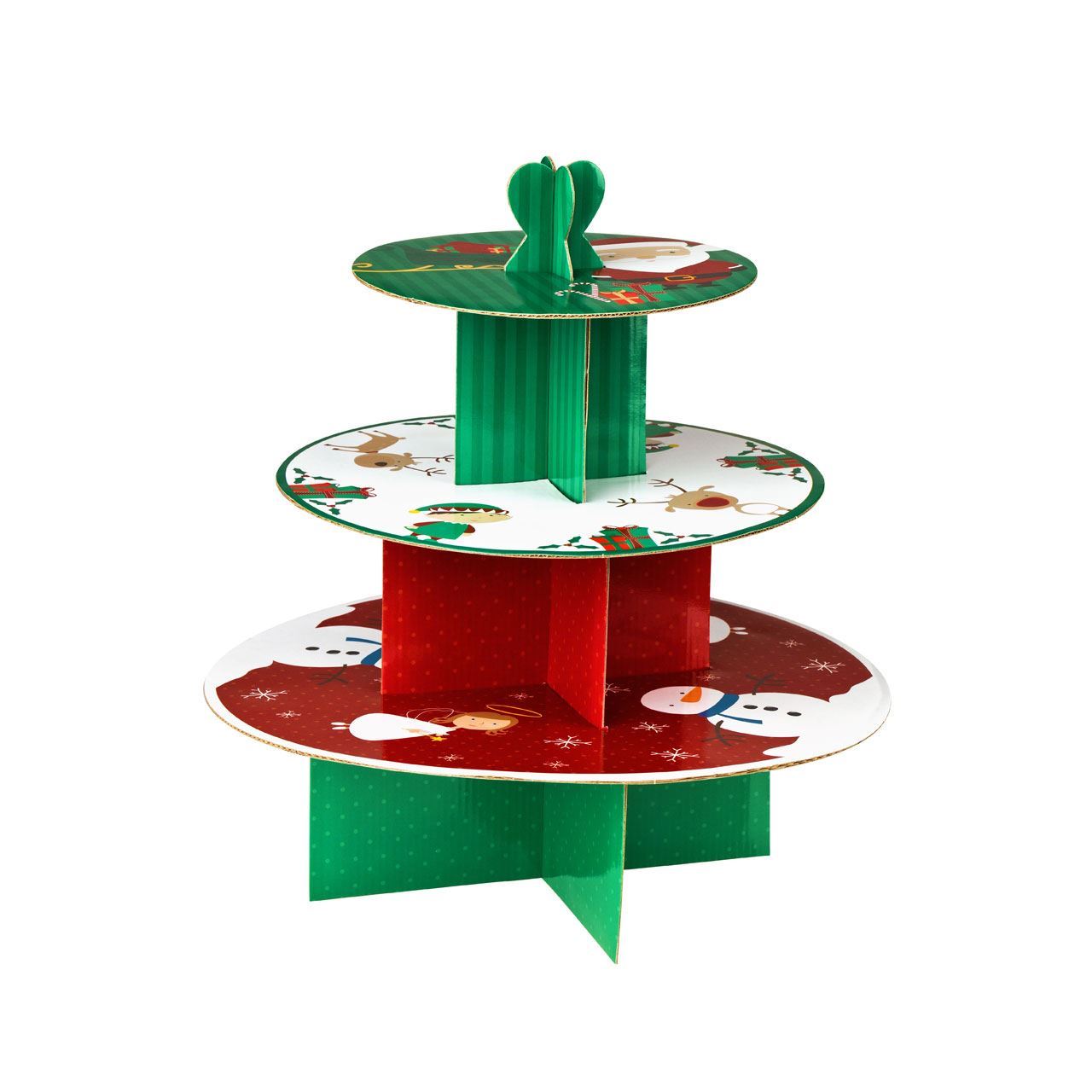 Christmas Cake Stand, 3 Tier, Cardboard eBay