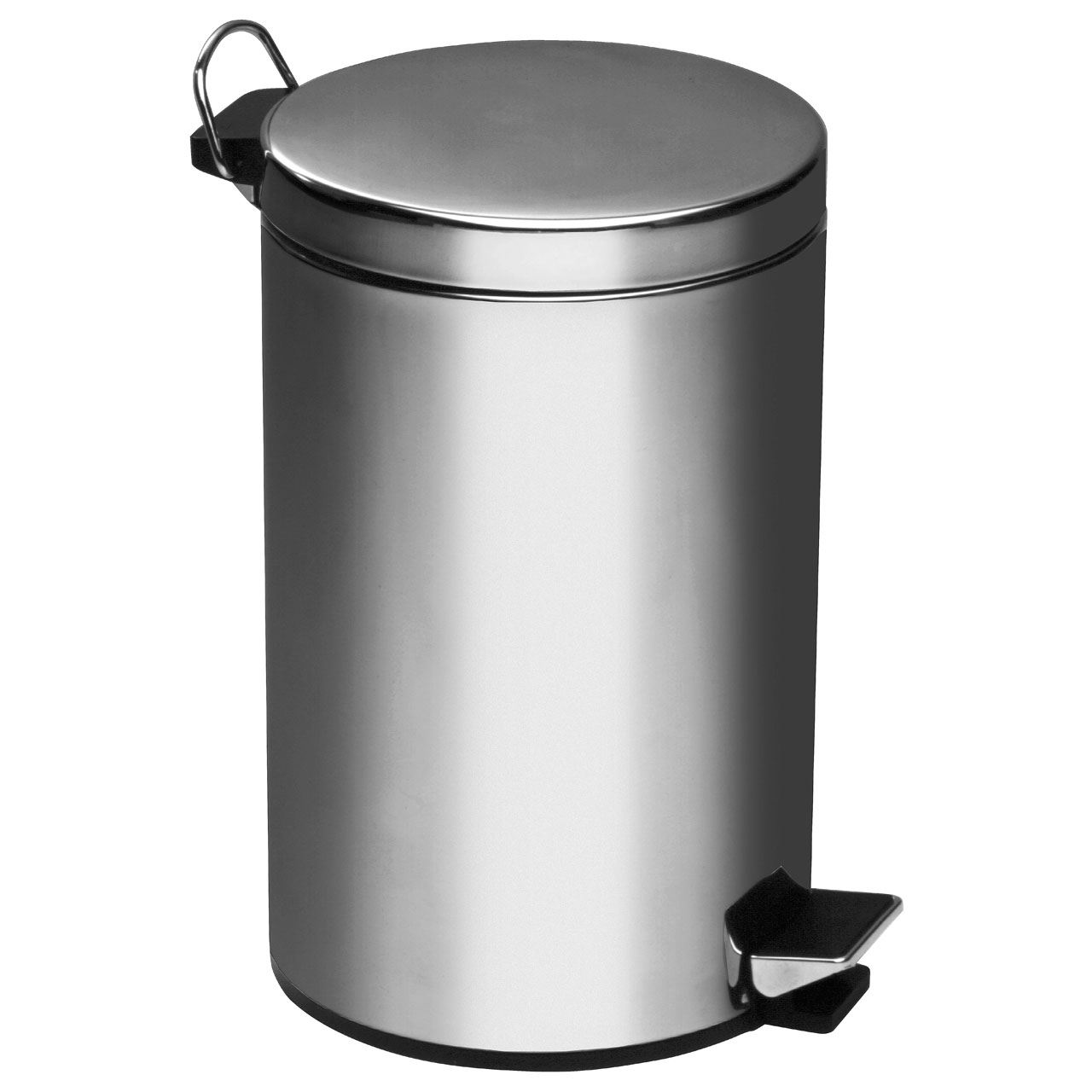Pedal Bin Mirror Polished Finish Stainless Steel Inner Plastic Bucket
