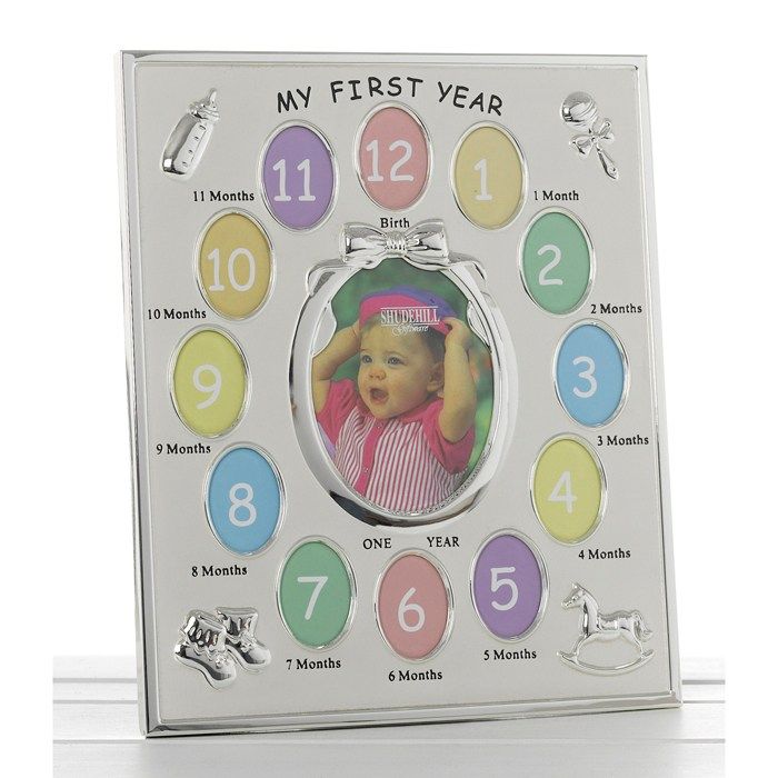 My First Year Photo Frame Multi Photo Frame with 13 Photos 1st birthday