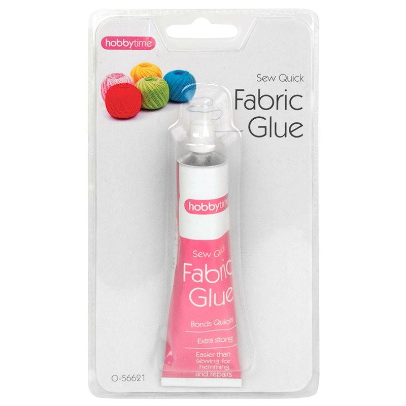 Bostik Sew Simple Fabric Glue Hems Labels Badges Patches Bonds In