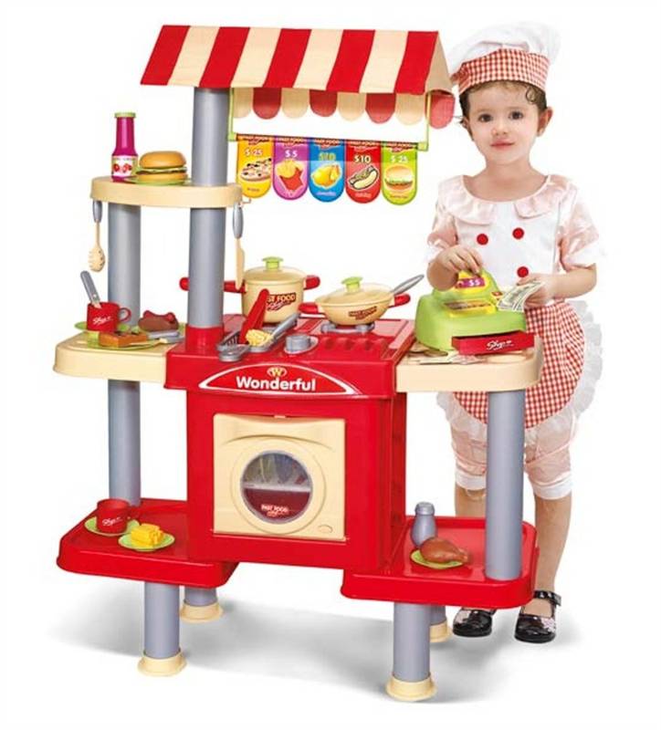 Fast Food Shop and Kitchen With Accessories Kids Pretend Play Toys eBay
