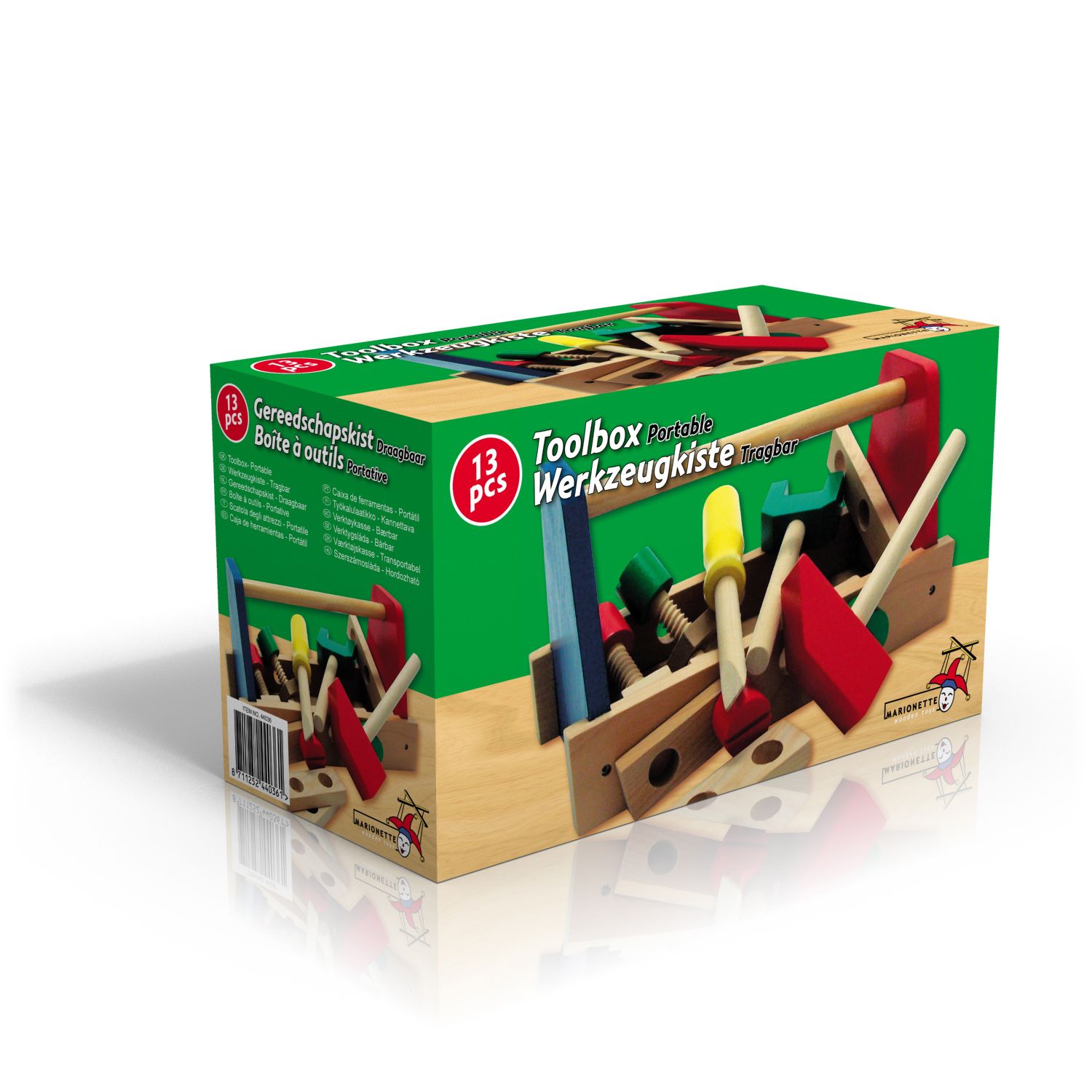 Wooden Portable Toolbox Tools Included Kids Toy Activity eBay