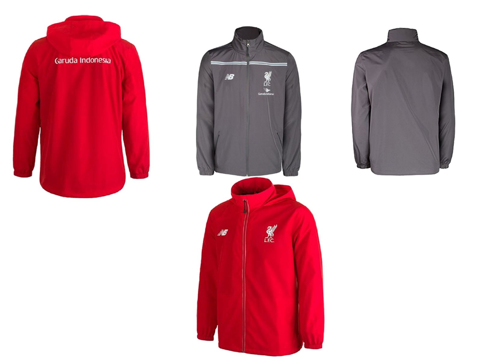 Liverpool FC Mens Training Football Rain Zipper Fly Track Top Jacket