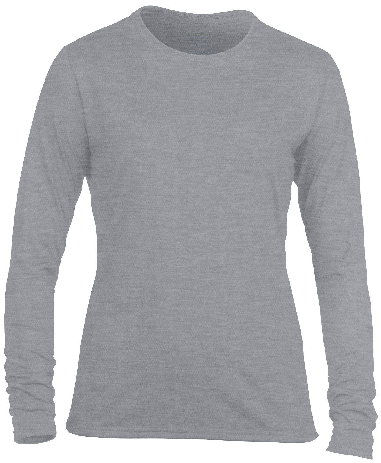 womens long sleeve crew neck tshirts