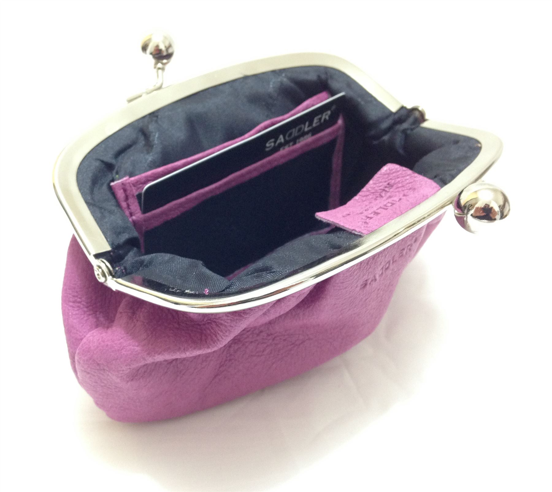 Saddler Leather Ball Clasp Coin Purse 2166 eBay