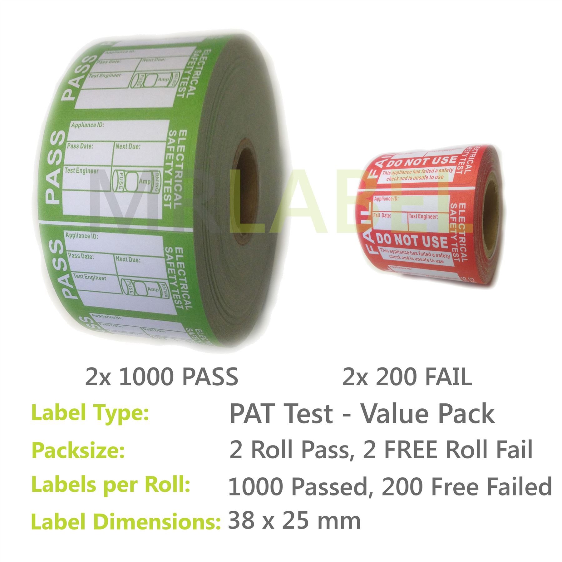 Pat Testing Labels Template