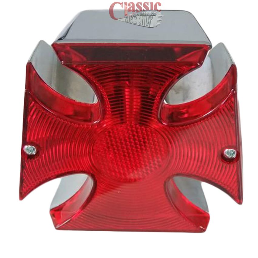 MALTESE CROSS REAR CUSTOM MOTORCYCLE STOP & TAIL LIGHT eBay