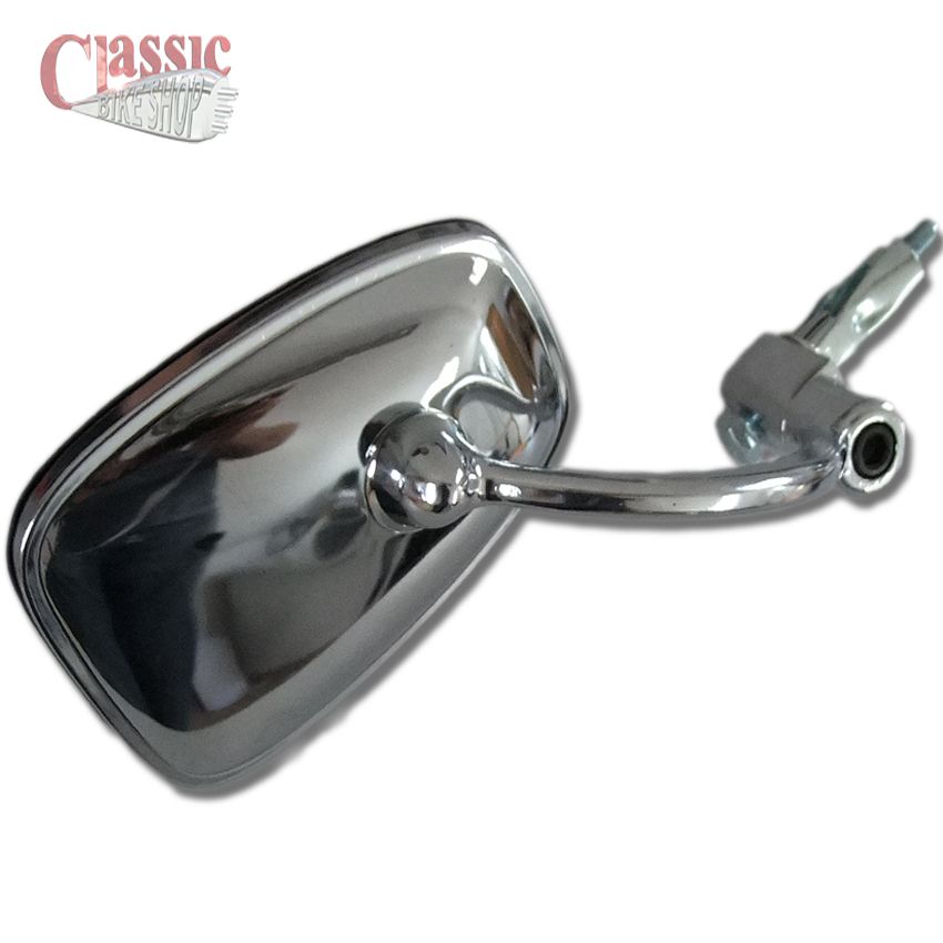 CHROME HANDLEBAR BAR END MIRROR FOR VINTAGE CLASSIC BRITISH MOTORCYCLES