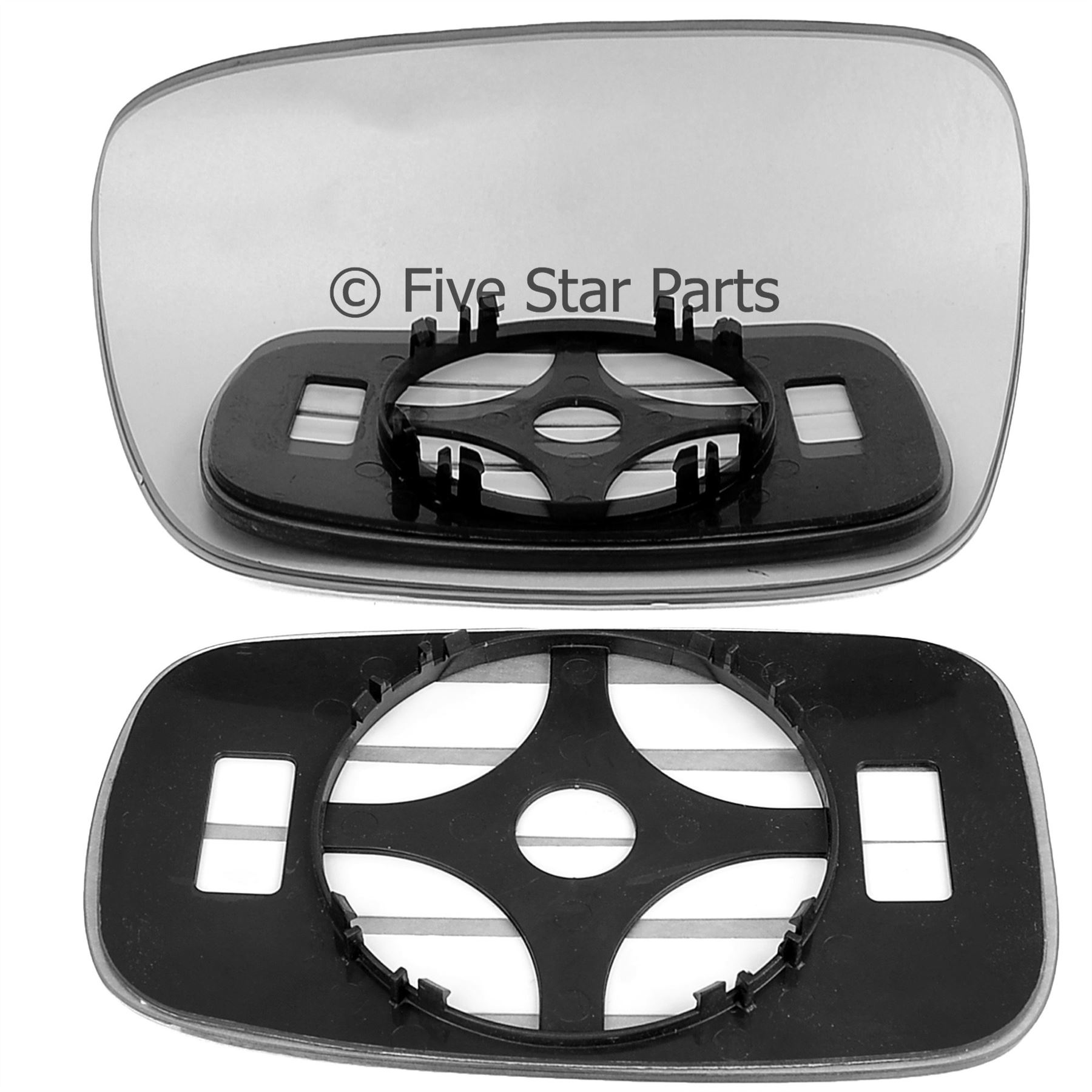 Left Passenger side Convex Wing mirror glass for Renault Megane Scenic