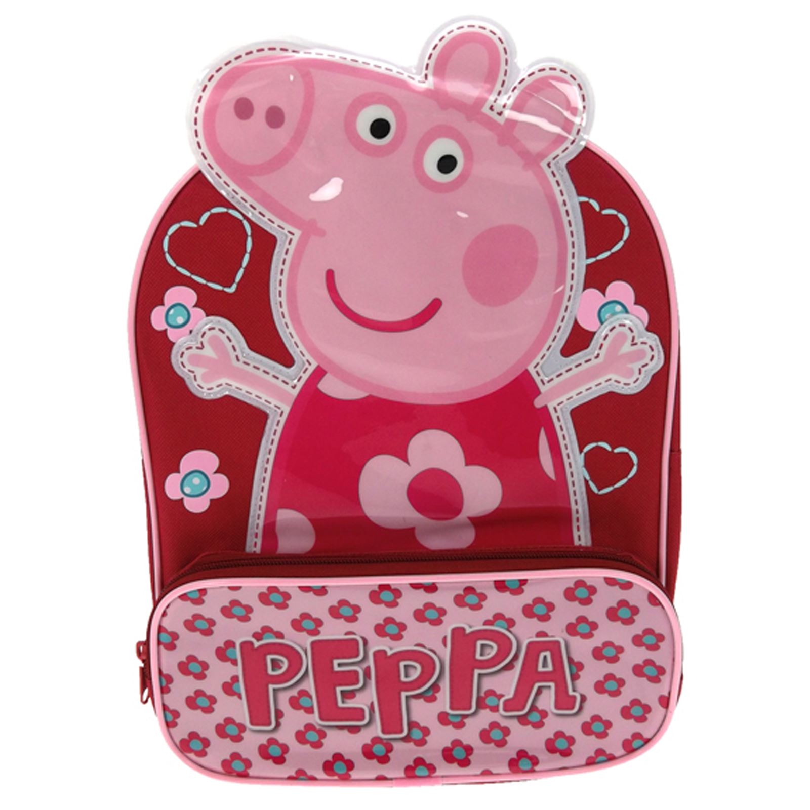 PEPPA PIG & BACKPACKS GIRLS BOYS SCHOOL BAGS RUCKSACK NEW FREE P