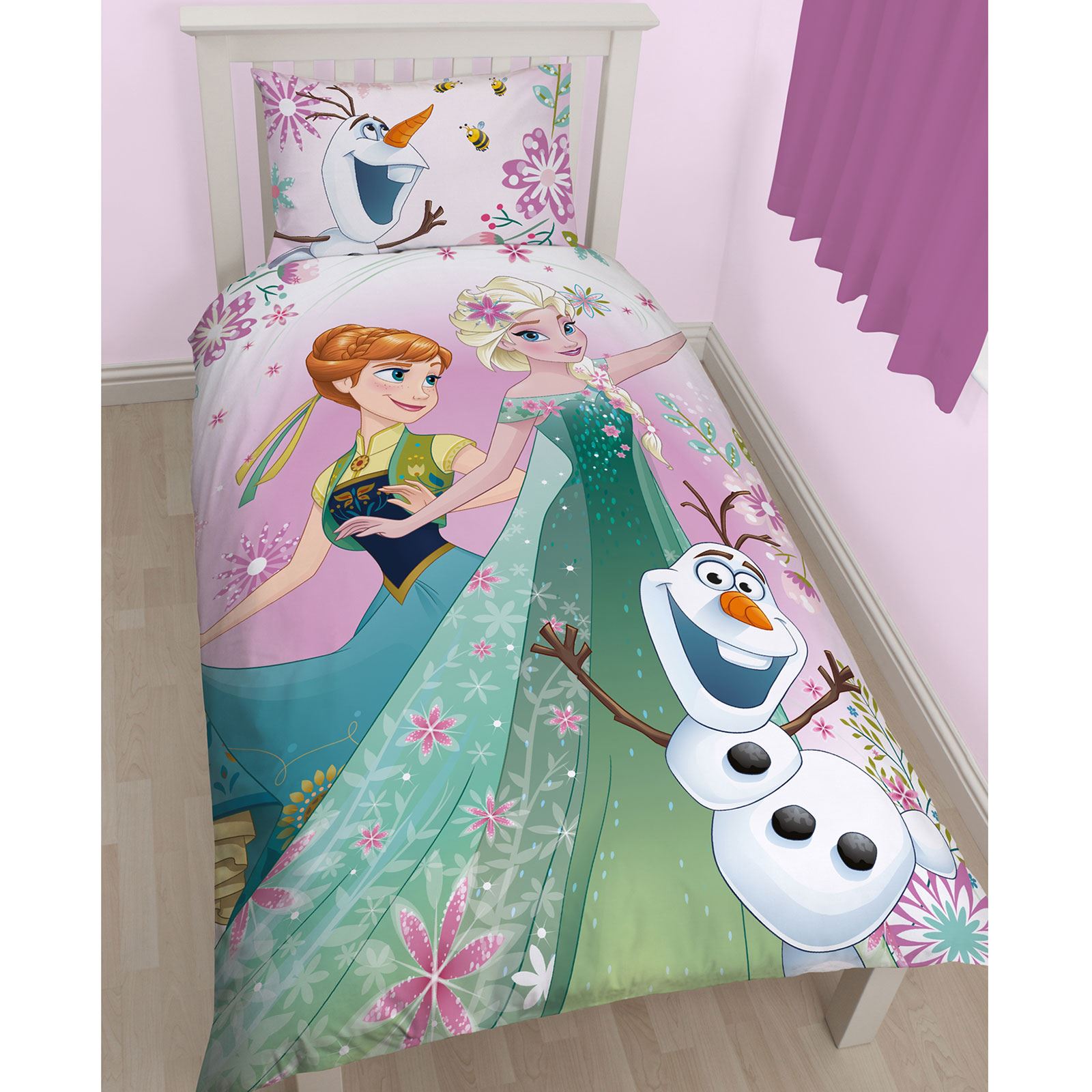 DISNEY FROZEN DUVET QUILT COVERS BEDDING ANNA ELSA OLAF eBay
