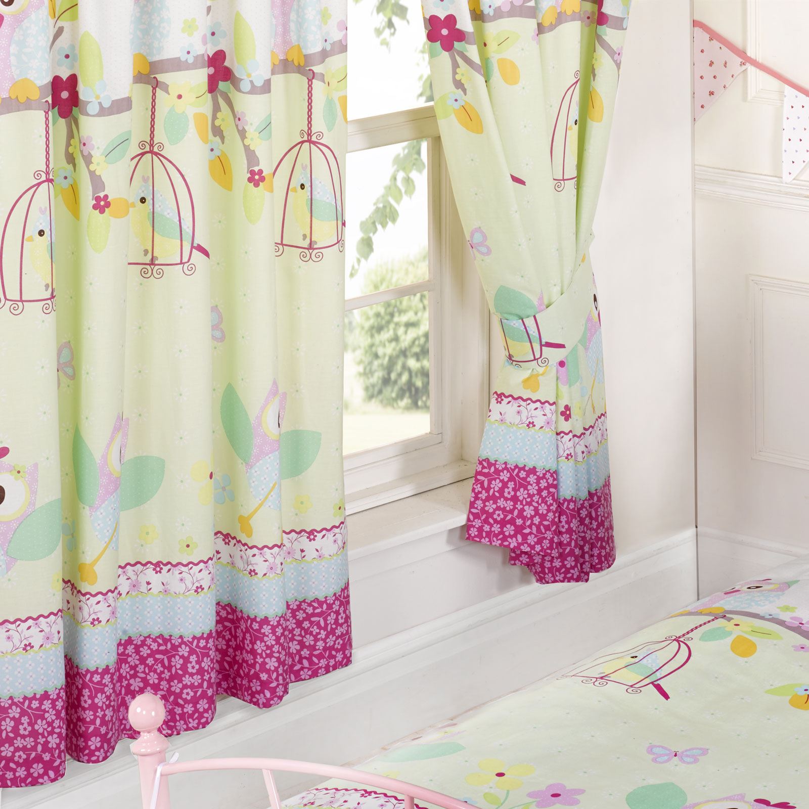 GIRLS BEDROOM CURTAINS IN VARIOUS DESIGNS 66" x 72" FULLY LINED WITH