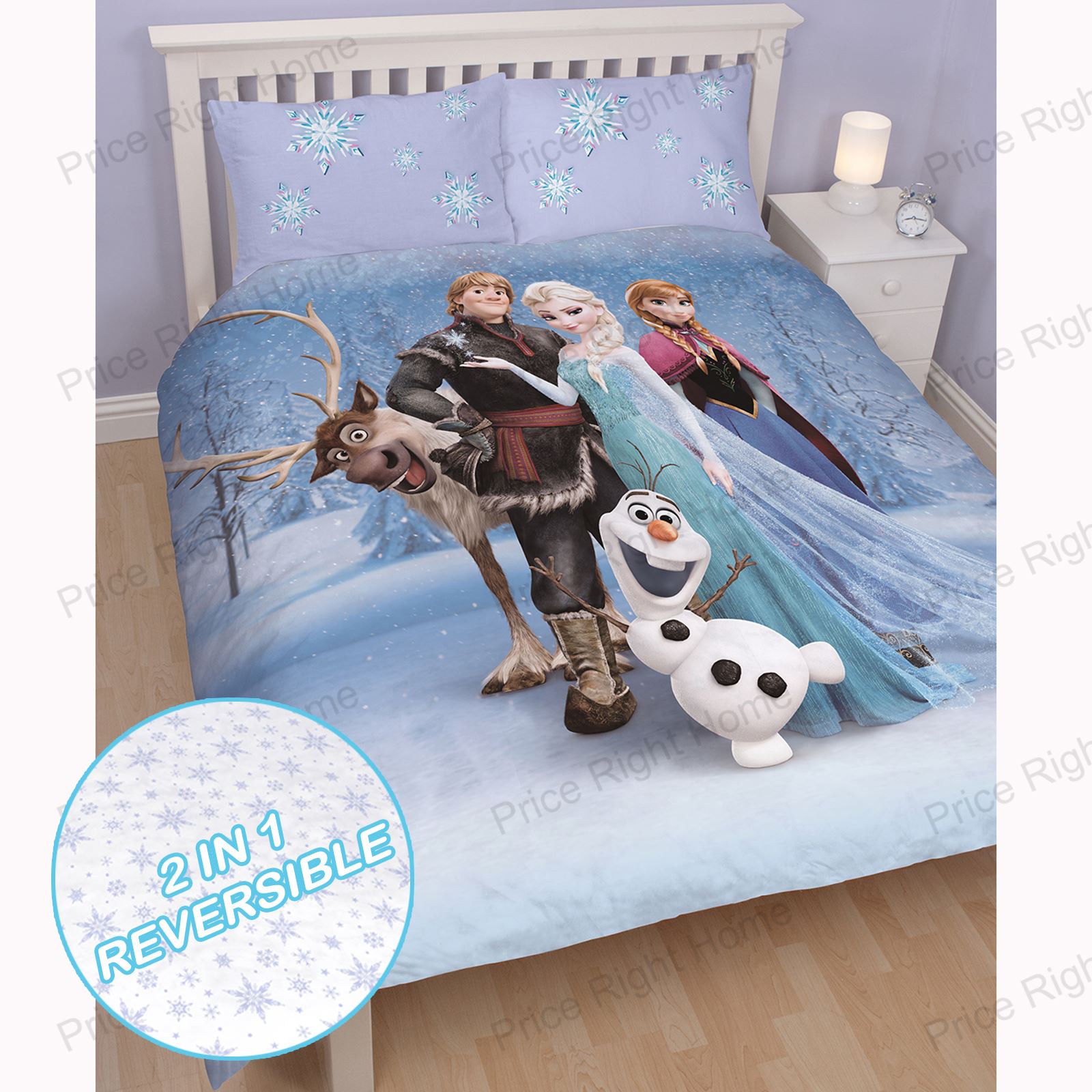 DISNEY FROZEN DUVET QUILT COVERS BEDDING ANNA ELSA OLAF eBay