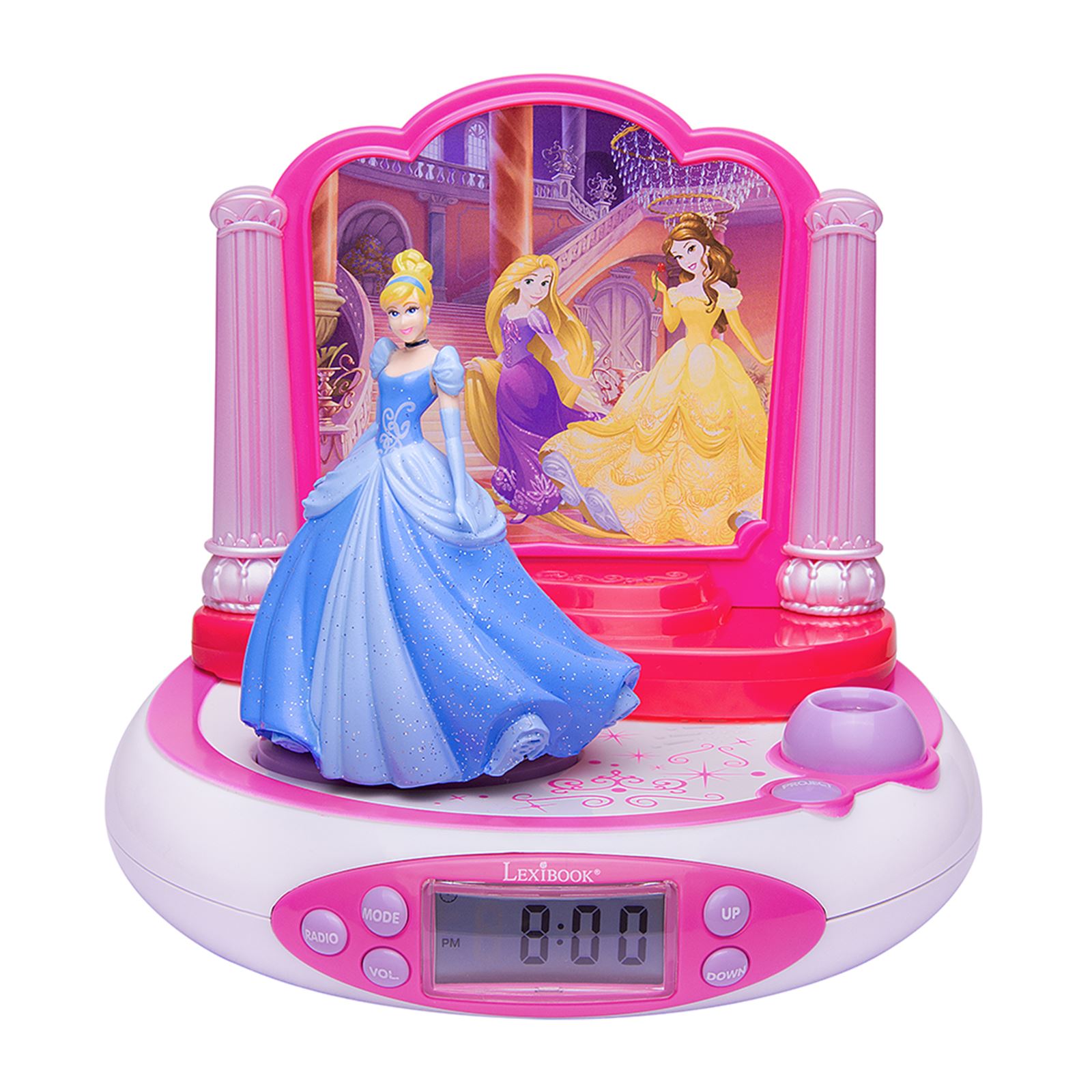 DISNEY PRINCESS PROJECTOR ALARM CLOCK RADIO 100 OFFICIAL KIDS NEW eBay