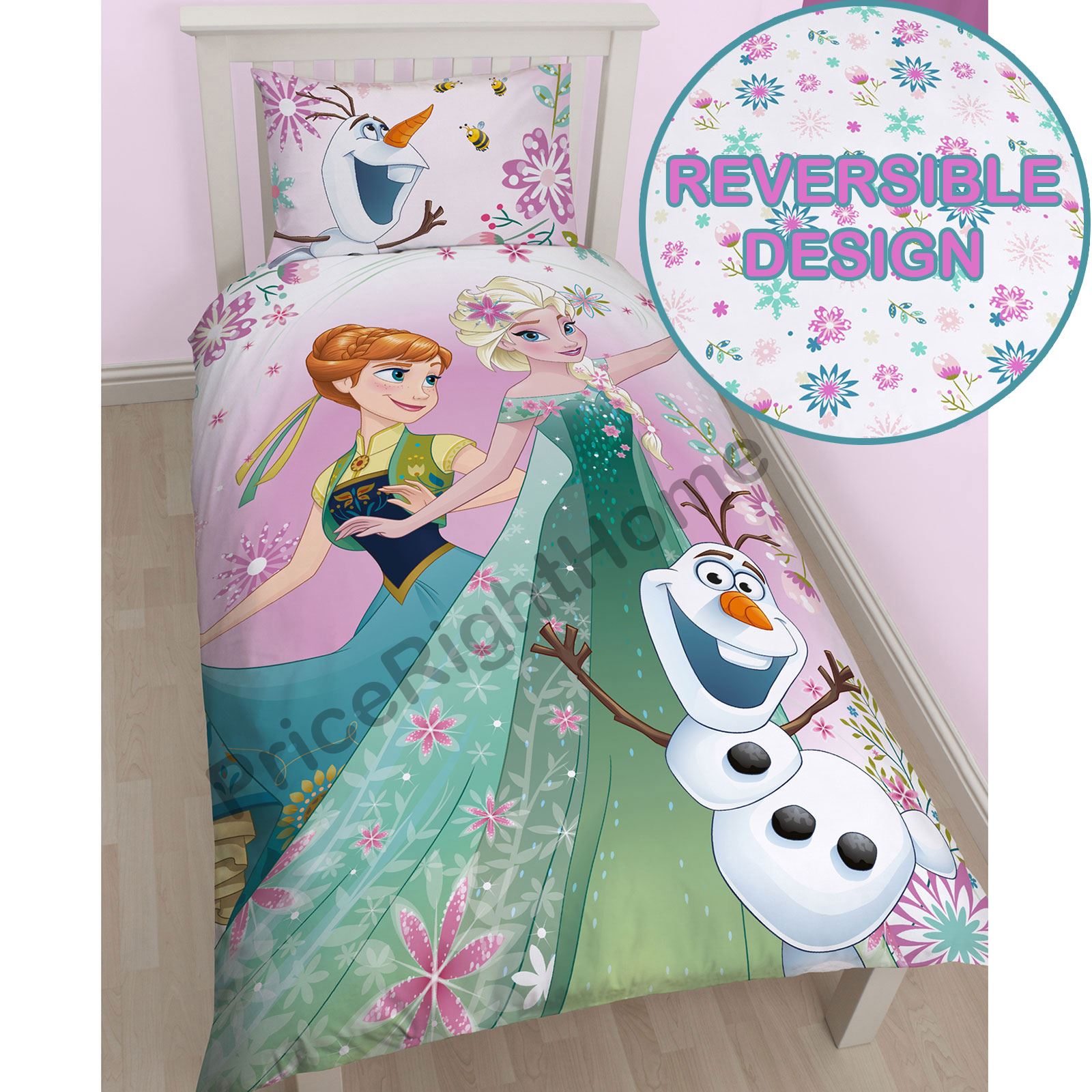 DISNEY FROZEN DUVET QUILT COVERS BEDDING ANNA ELSA OLAF eBay