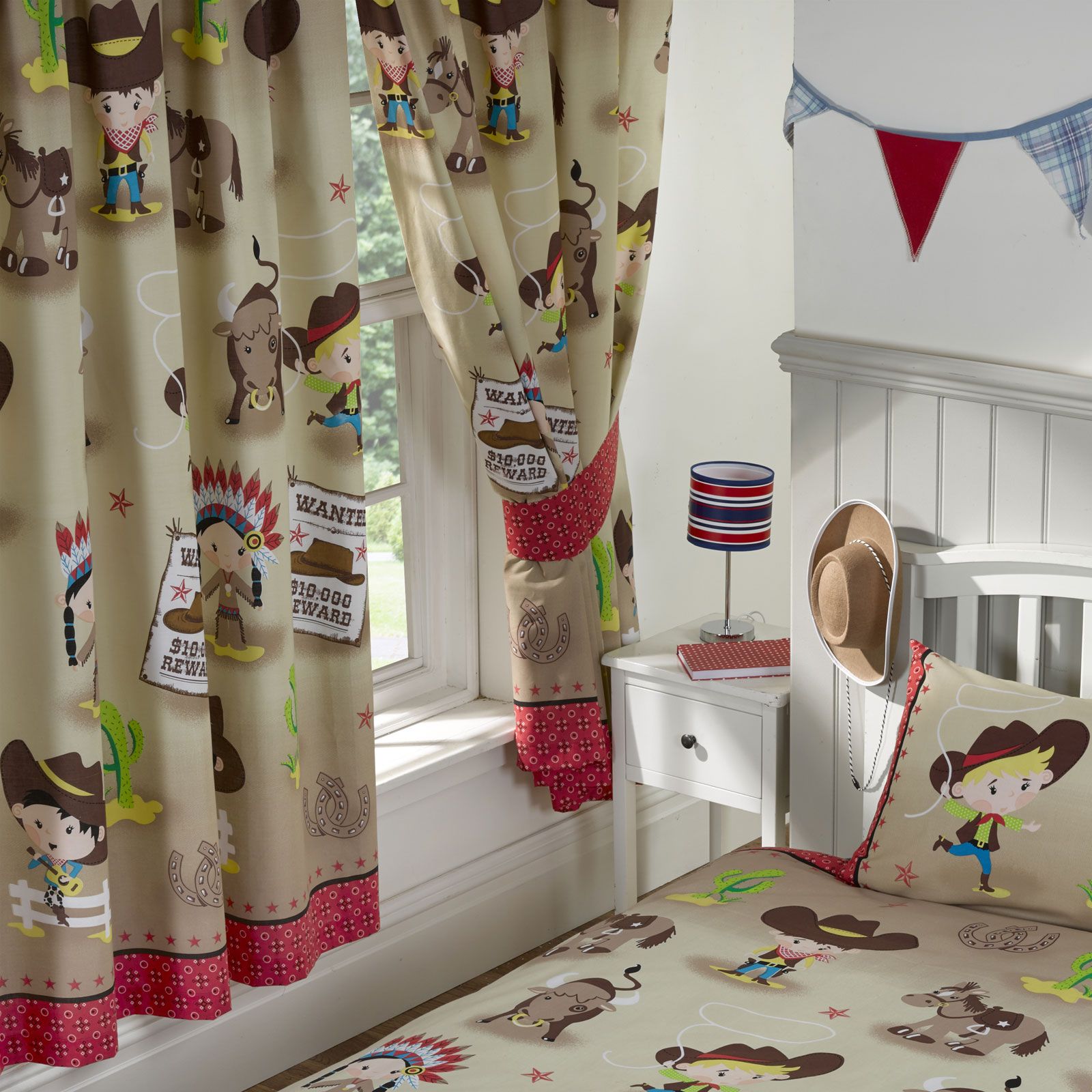 Howdy cowboy chambre gamme simple double junior & rideaux ...