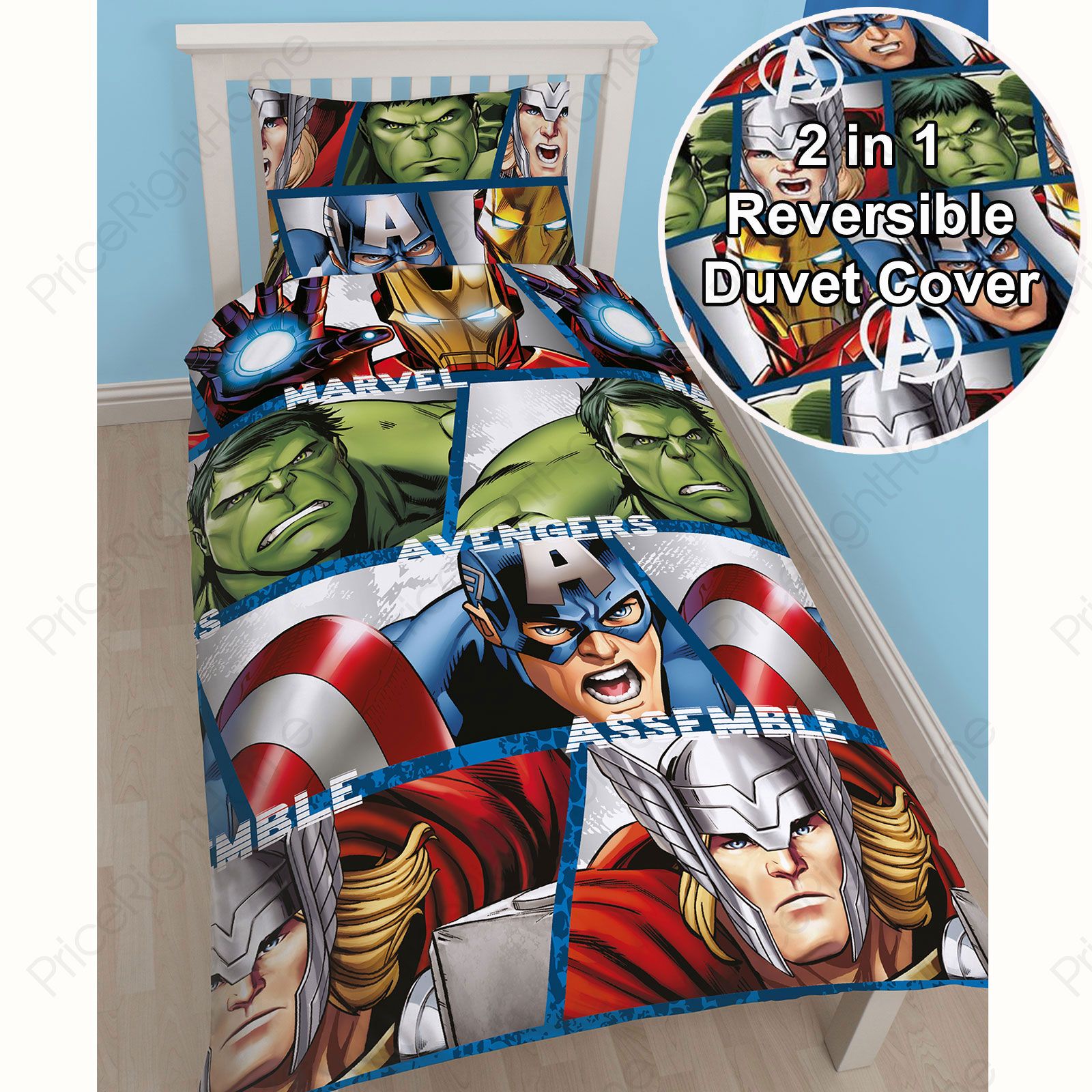 Marvel Comics Duvet Cover The Duvets Official Avengers Marvel Comics Bedding Bedroom Accessories