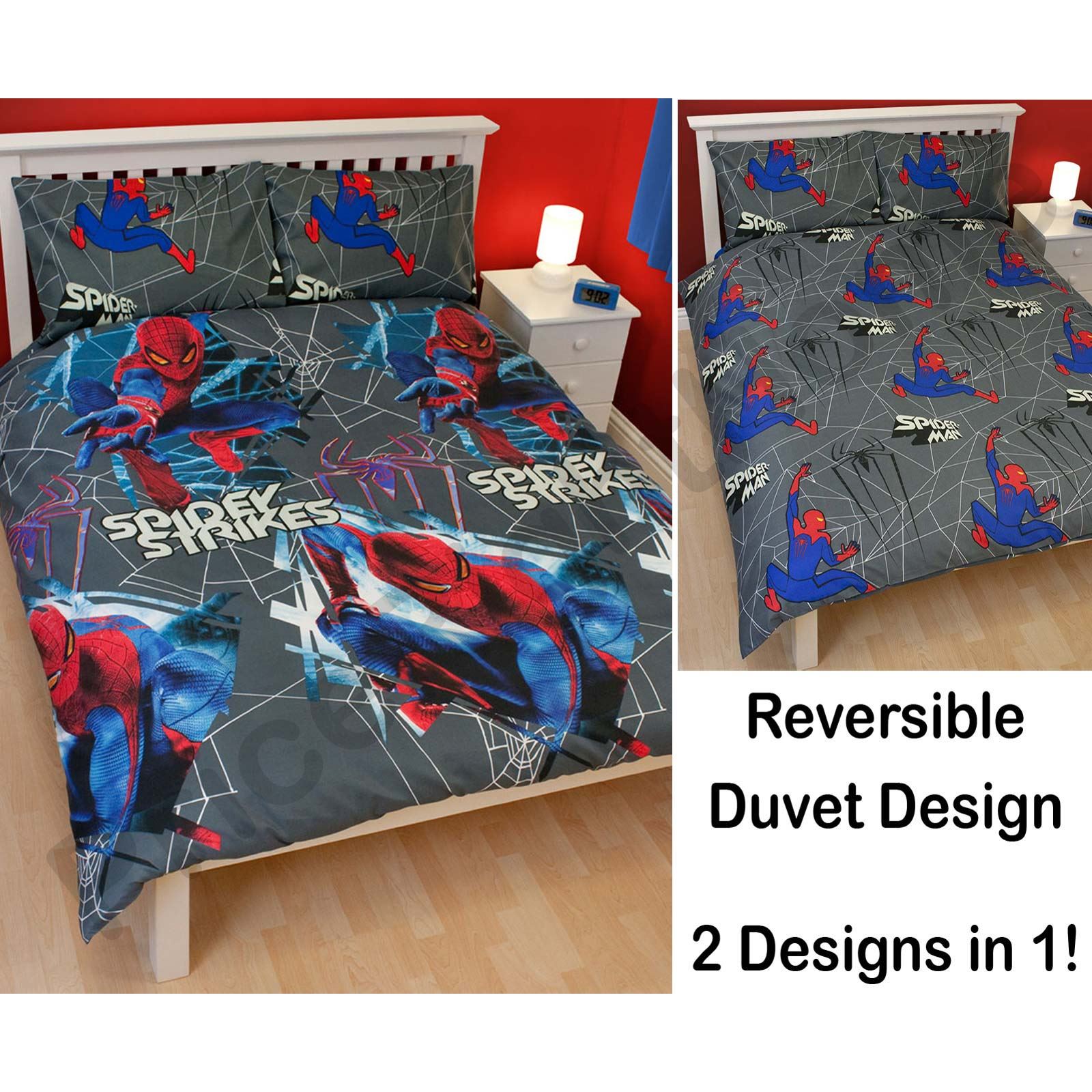 SPIDERMAN 'MOVIE' DOUBLE DUVET COVER NEW SPIDERMAN OFFICIAL