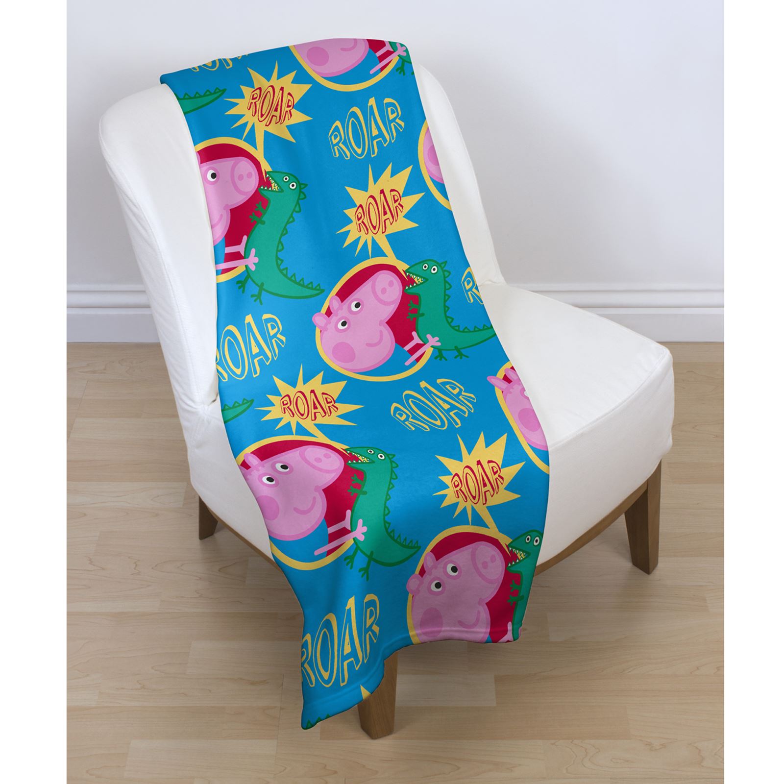 Peppa Pig Official Dinosaur Roar Fleece Throw Blanket eBay
