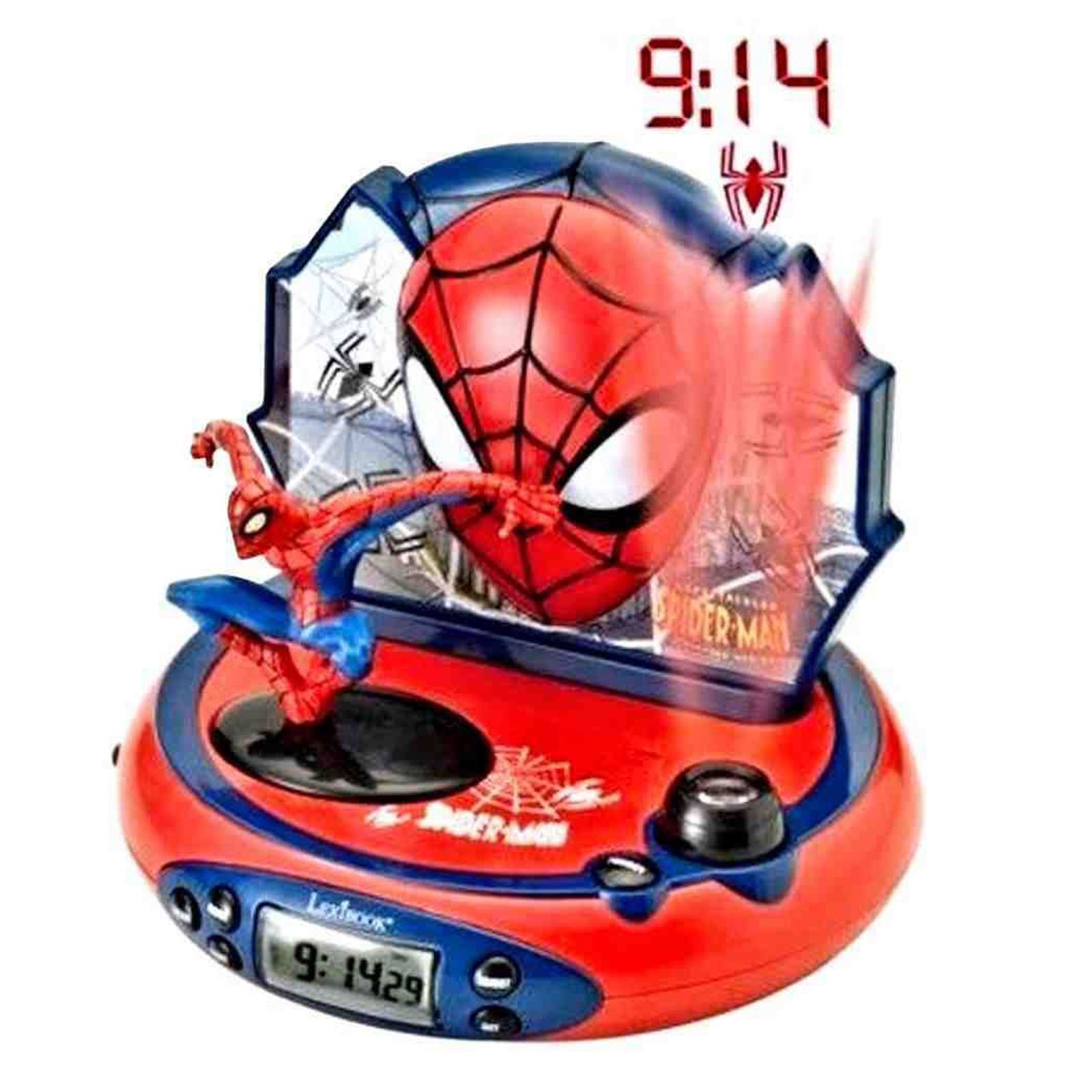 MARVEL ULTIMATE SPIDERMAN PROJECTOR ALARM CLOCK RADIO NEW by LEXIBOOK