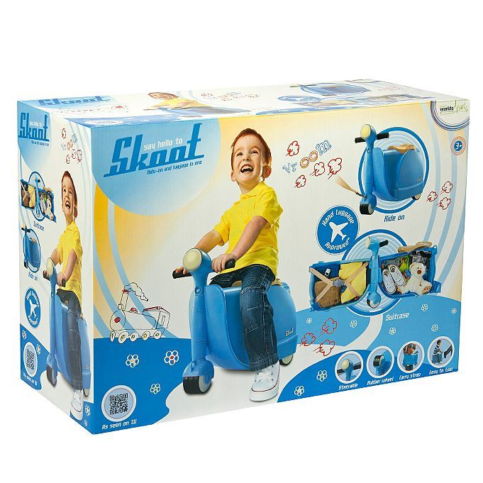 SKOOT RETRO RIDEON LUGGAGE FOR KIDS CHILDRENS TRAVEL SUITCASE eBay