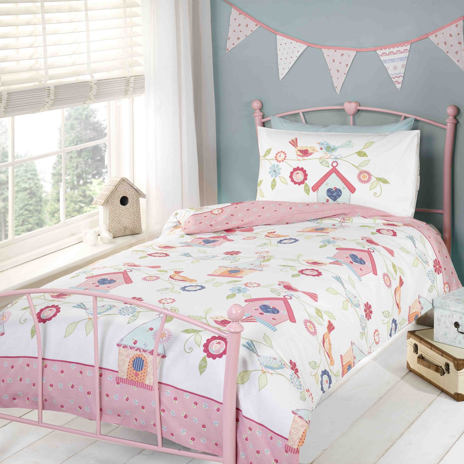 BIRD & OWL GIRLS DUVET COVERS VARIOUS DESIGNS AVAILABLE IN SINGLE