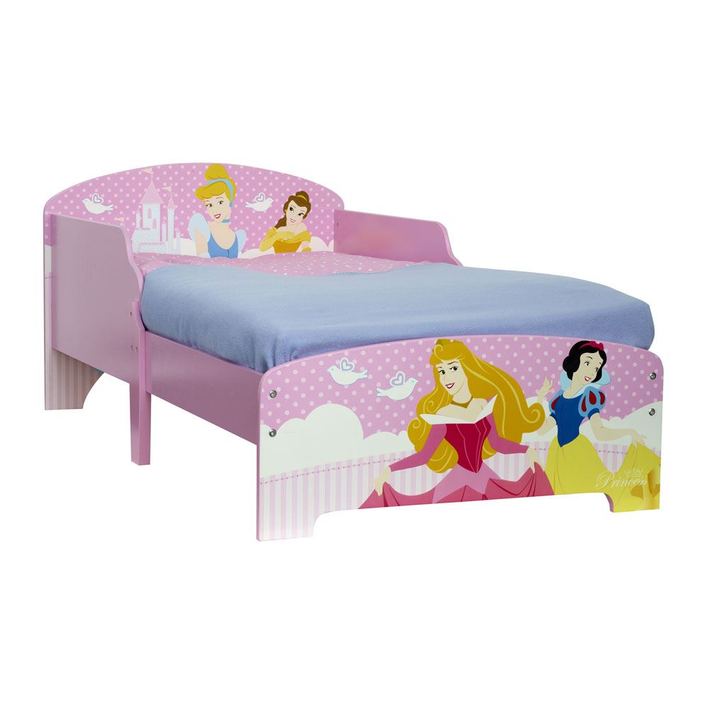 DISNEY PRINCESS PINK TODDLER BED GIRLS BEDROOM NEW 18 MONTHS + eBay