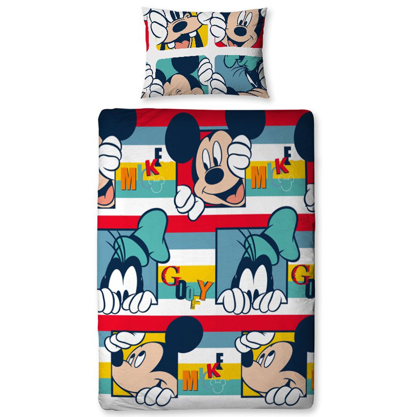 Mickey Mouse Duvet Cover Sets Available In Twin Double Various Mickey Mouse Duvet Cover Sets Available In Single Double Various New Designs