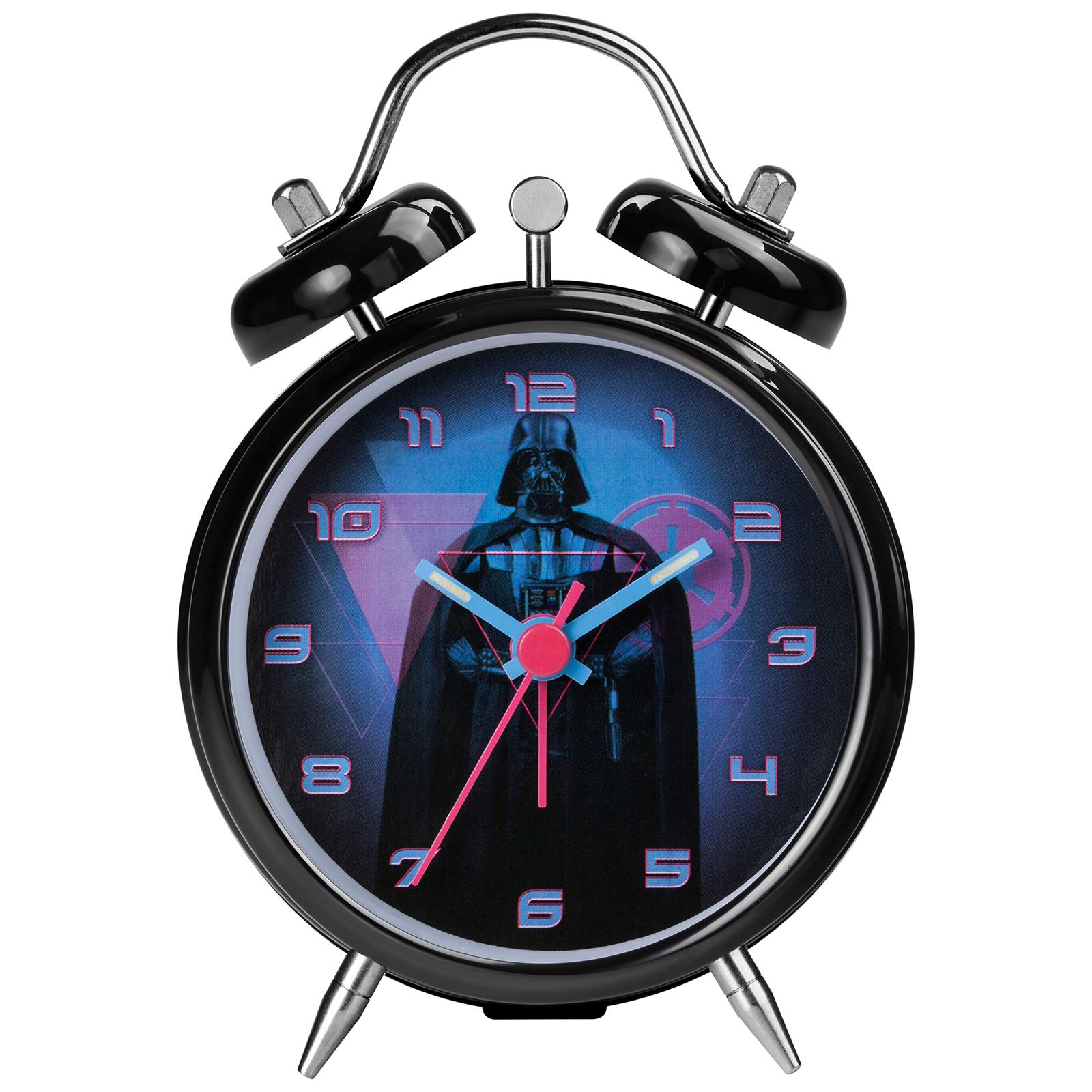 STAR WARS DARTH VADER BLACK MINI TWINBELL ALARM CLOCK KIDS BEDROOM NEW