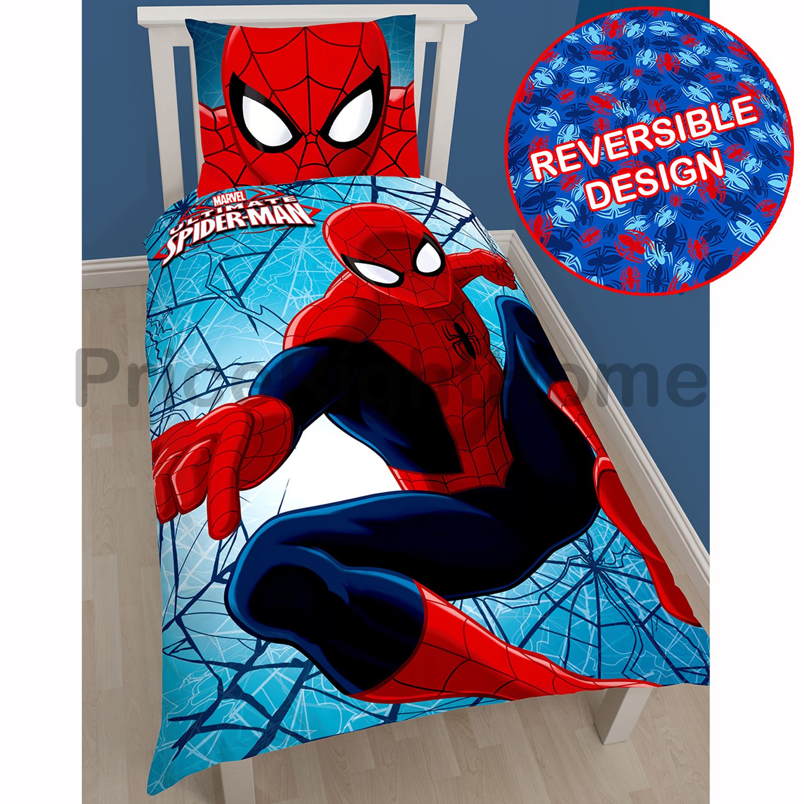 OFFICIAL SPIDERMAN DUVET QUILT COVERS NEW JUNIOR, SINGLE, DOUBLE eBay