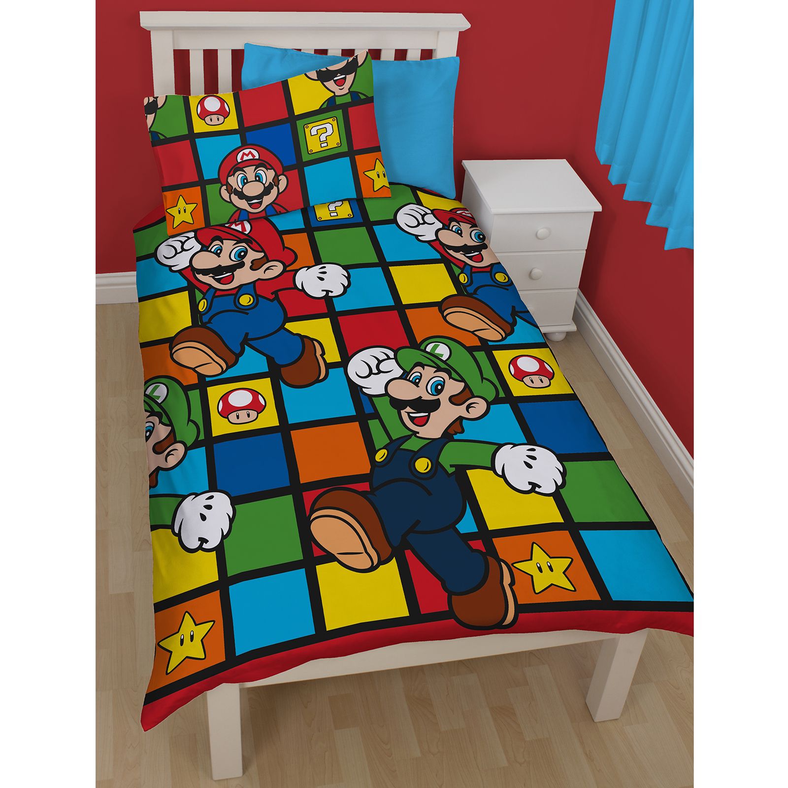 Nintendo Super Mario Brother Schlafzimmer Artikel + Bettwäsche – Bezüge