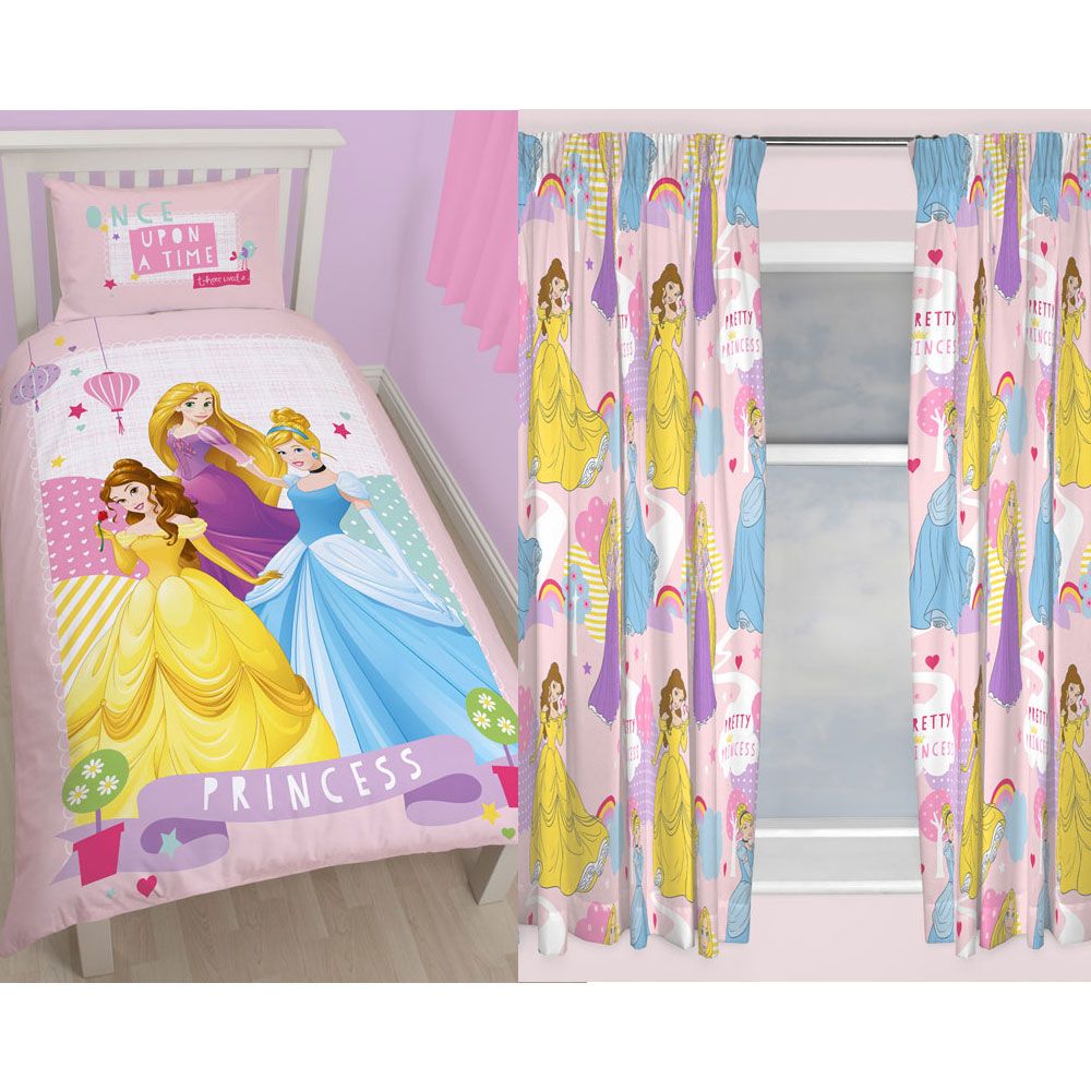 Disney Princess Bedroom Range Single Duvet Cover Set Curtains Disney Princess Bedroom Range Single Duvet Cover Set