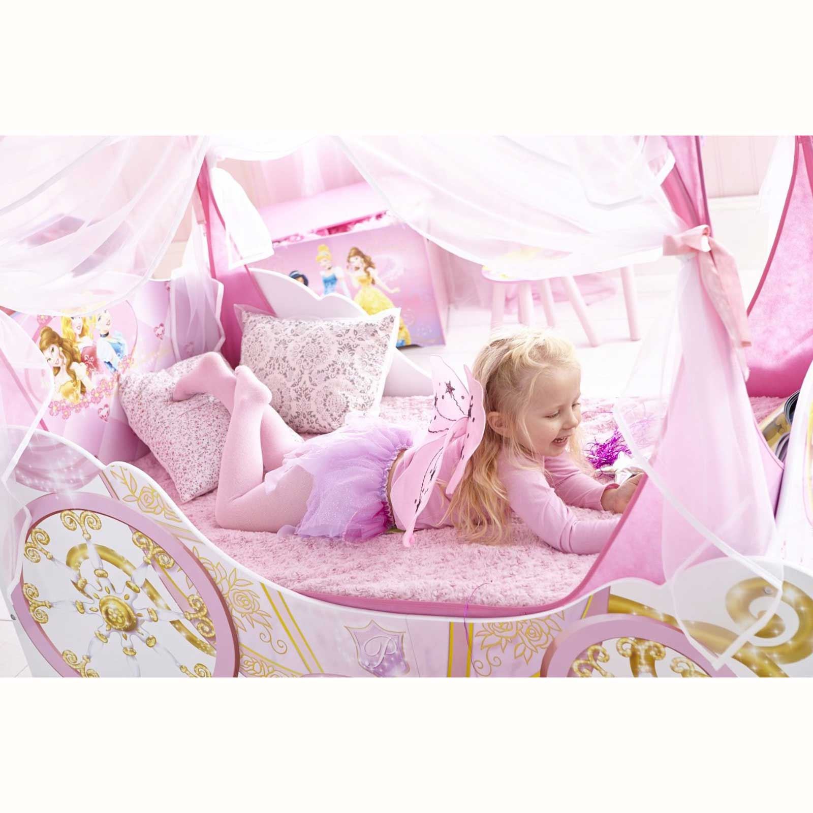 Disney Princess Carriage Junior Toddler Bed New With Storage Disney Princess Carriage Junior Toddler Bed New With Storage