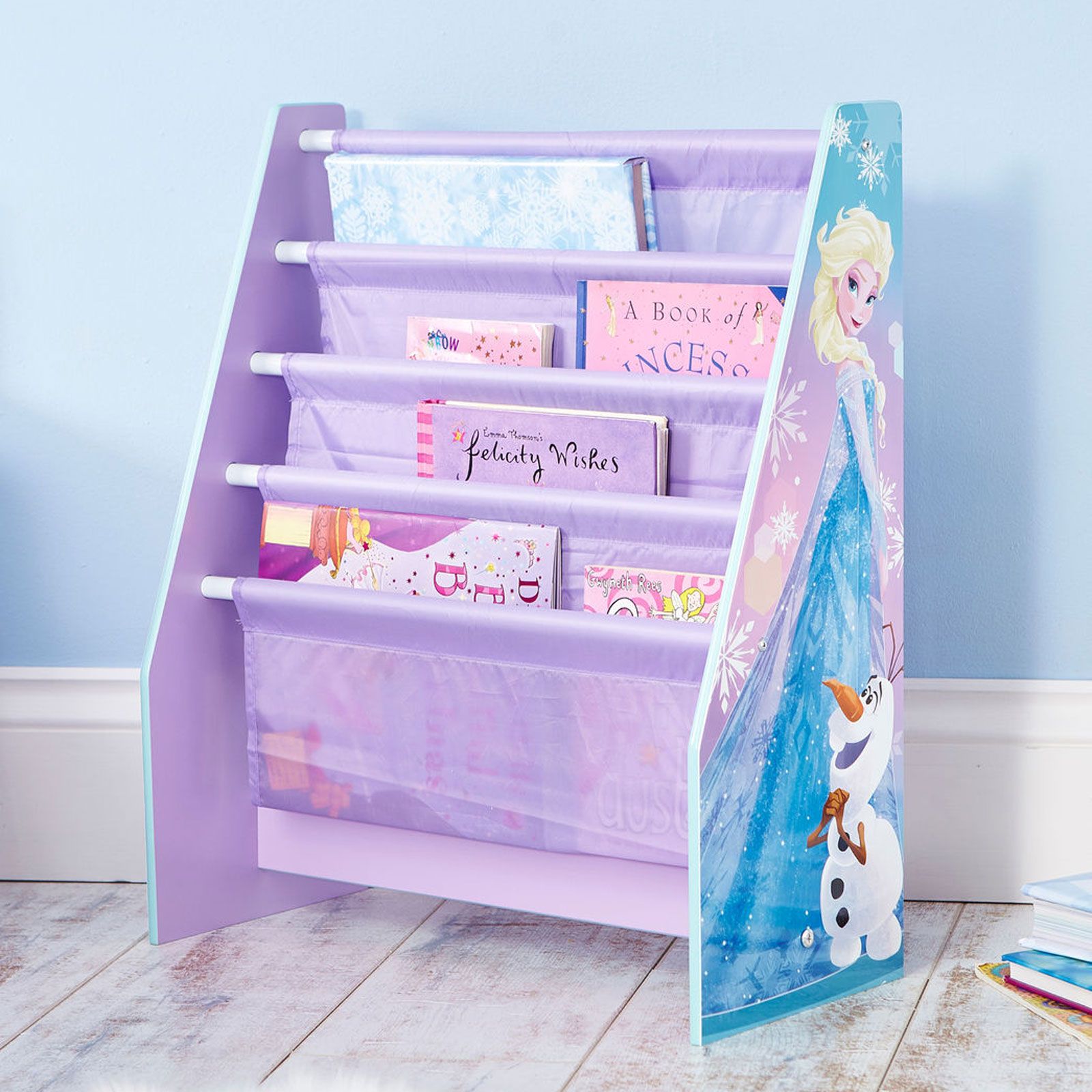 DISNEY FROZEN SLING BOOKCASE NEW GIRLS BEDROOM STORAGE eBay