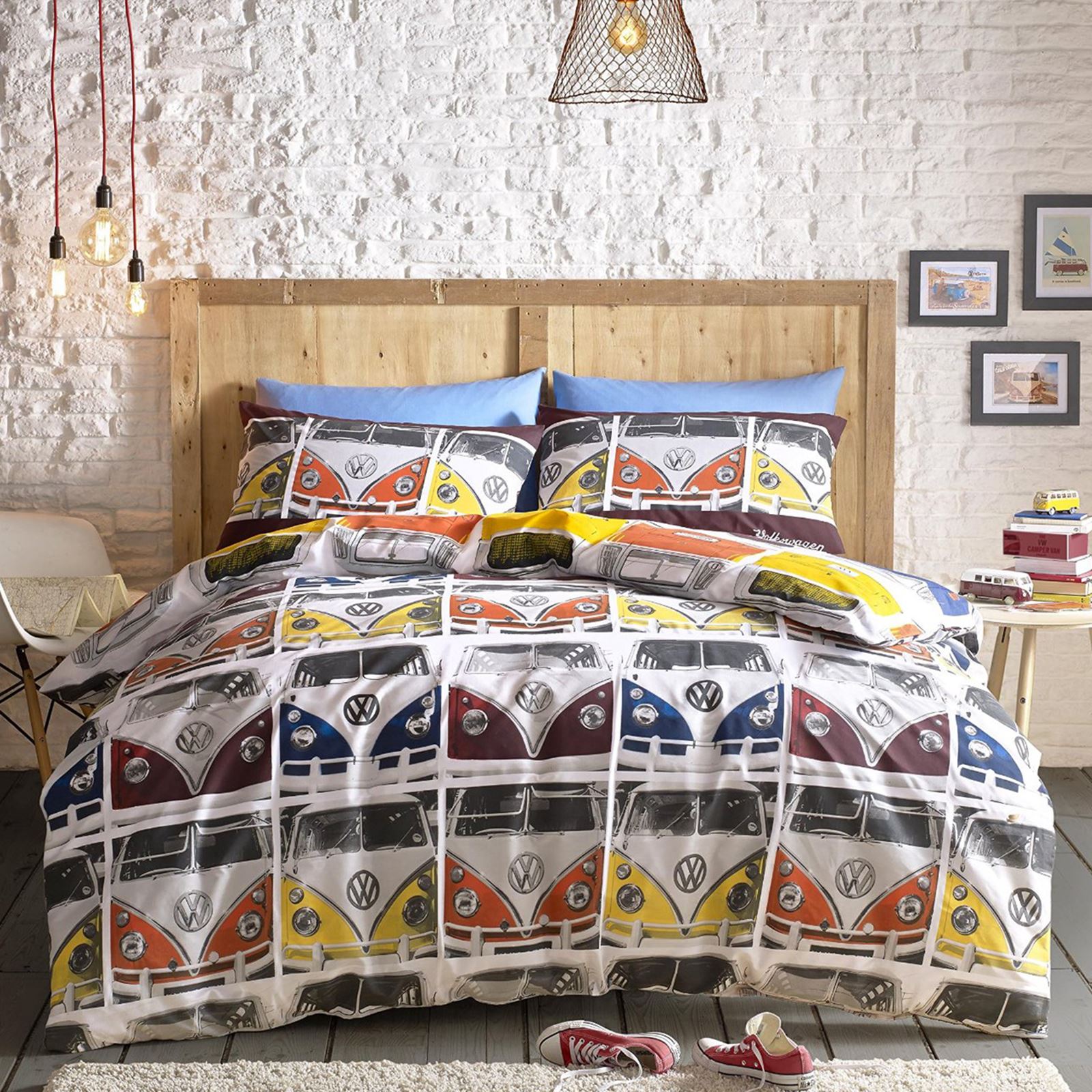VW VOLKSWAGEN VDUB CAMPER VAN DUVET COVER BEDDING SETS SINGLE AND