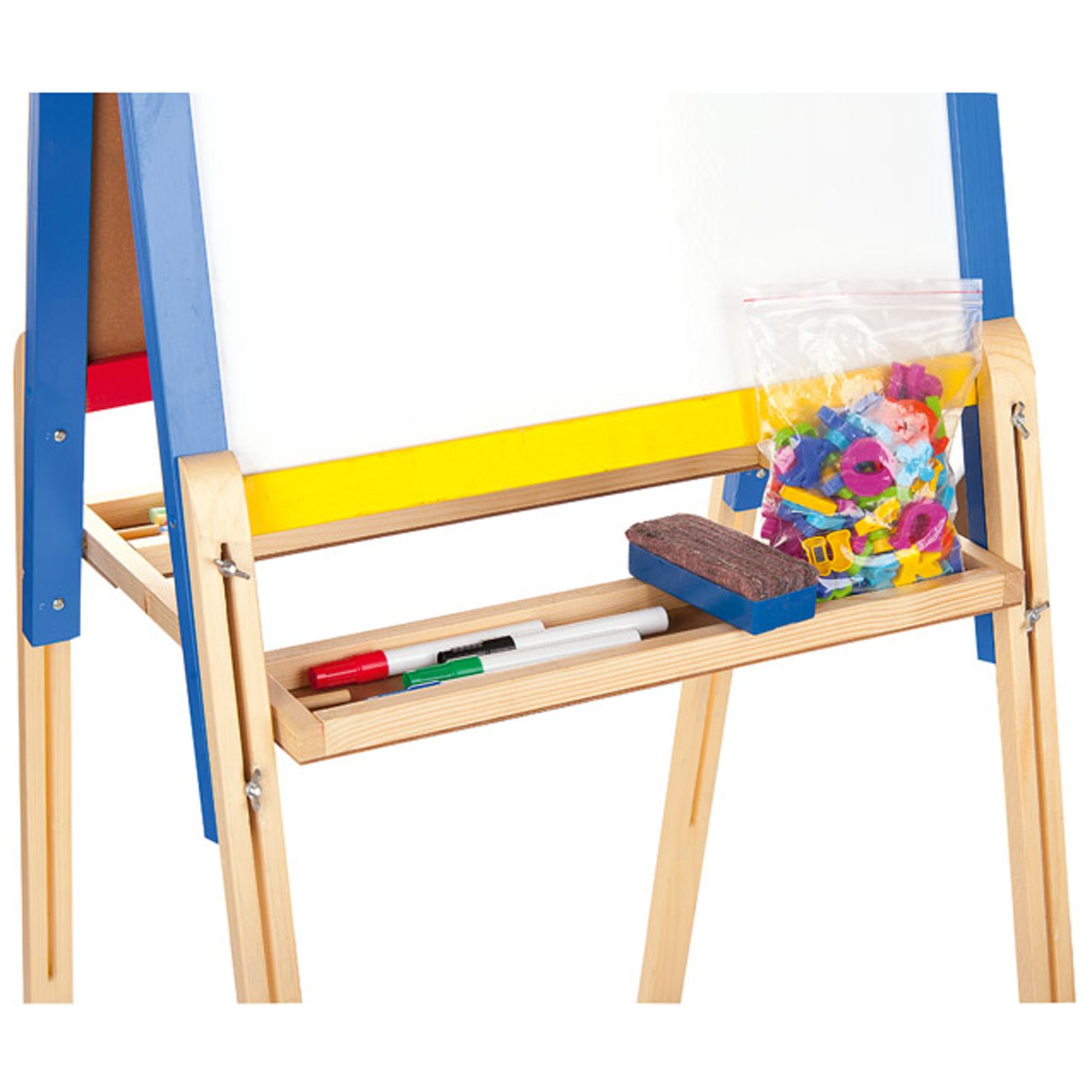 DELUXE DOUBLESIDED EASEL by LEOMARK NEW BLACK & WHITE BOARD KIDS eBay