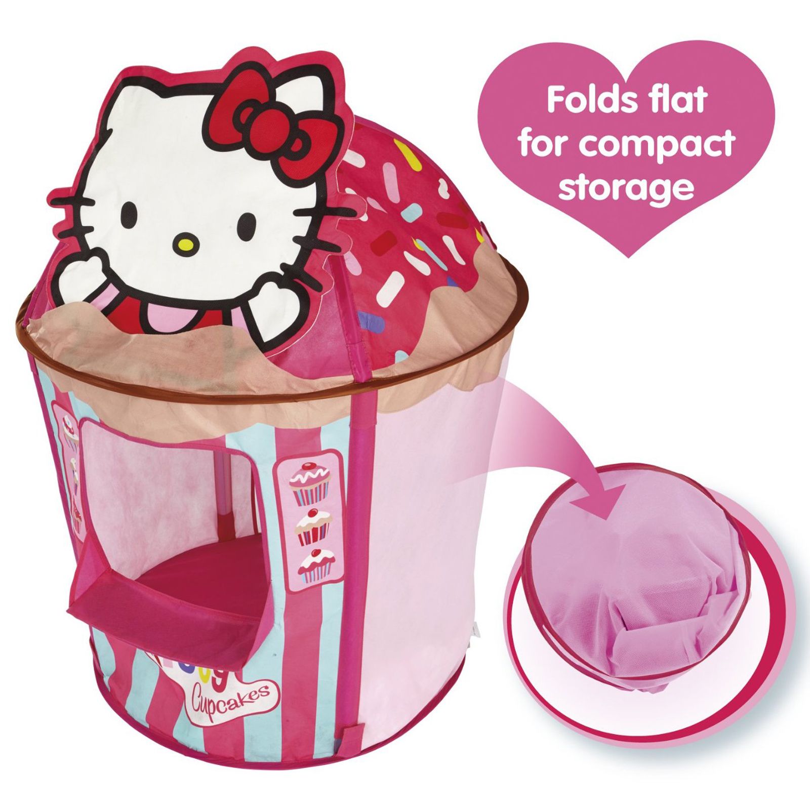 HELLO KITTY CUPCAKE POP UP PLAY TENT NEW OFFICIAL eBay