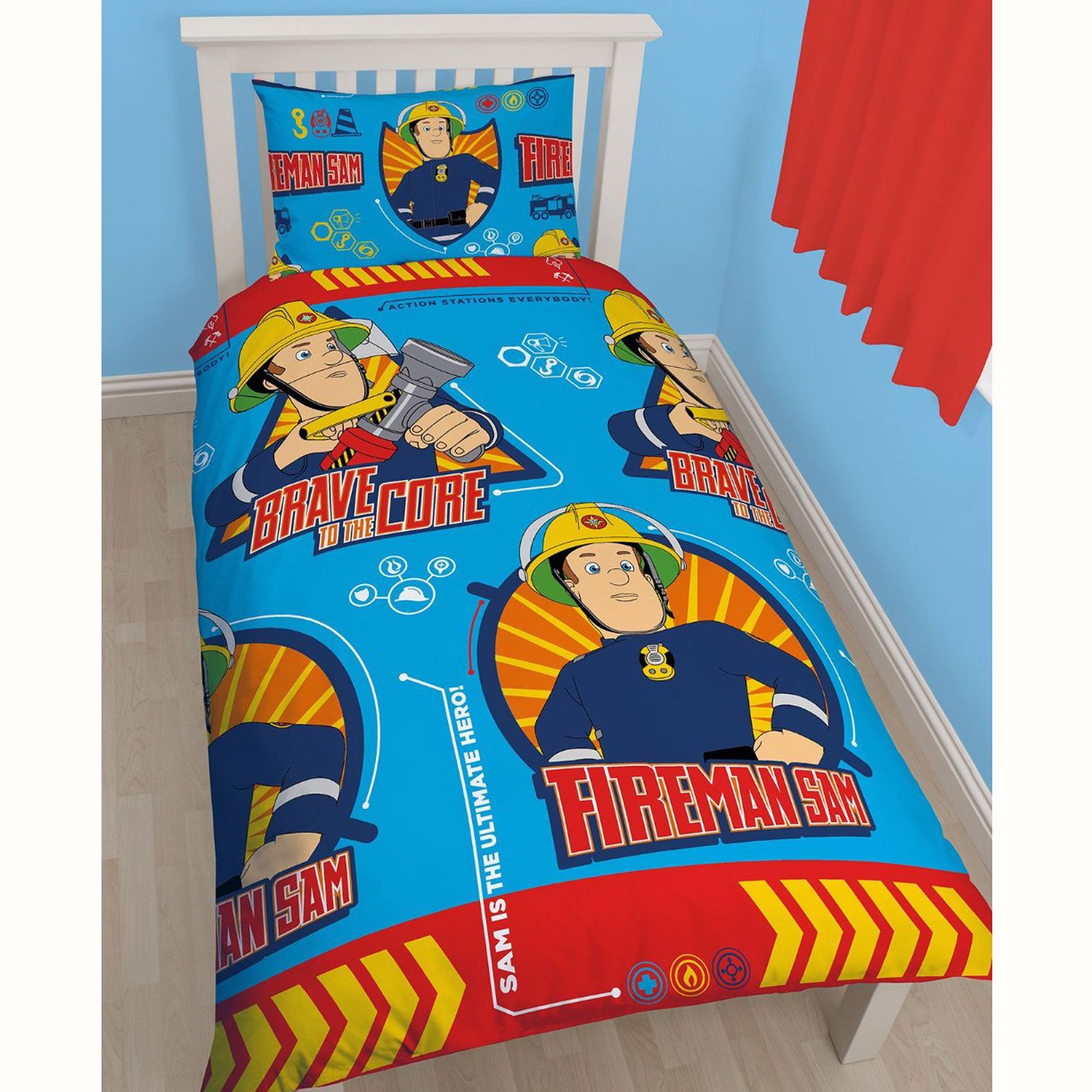 Fireman Sam Bedding Single Double Junior Duvet Cover Sets Fireman Sam Bedding Single Double Junior Duvet Cover Sets Boys Bedroom