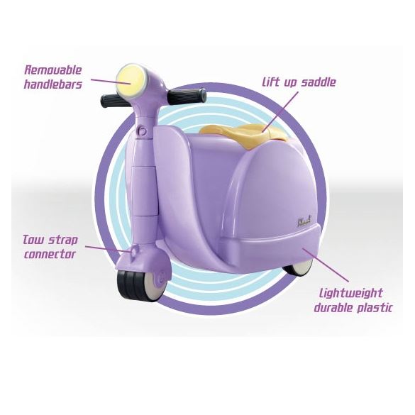 SKOOT RETRO RIDEON LUGGAGE FOR KIDS CHILDRENS TRAVEL SUITCASE eBay