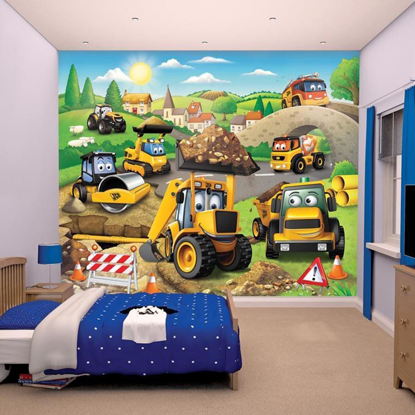 WALLTASTIC WALLPAPER WALL MURALS KIDS BEDROOM â PEPPA ...