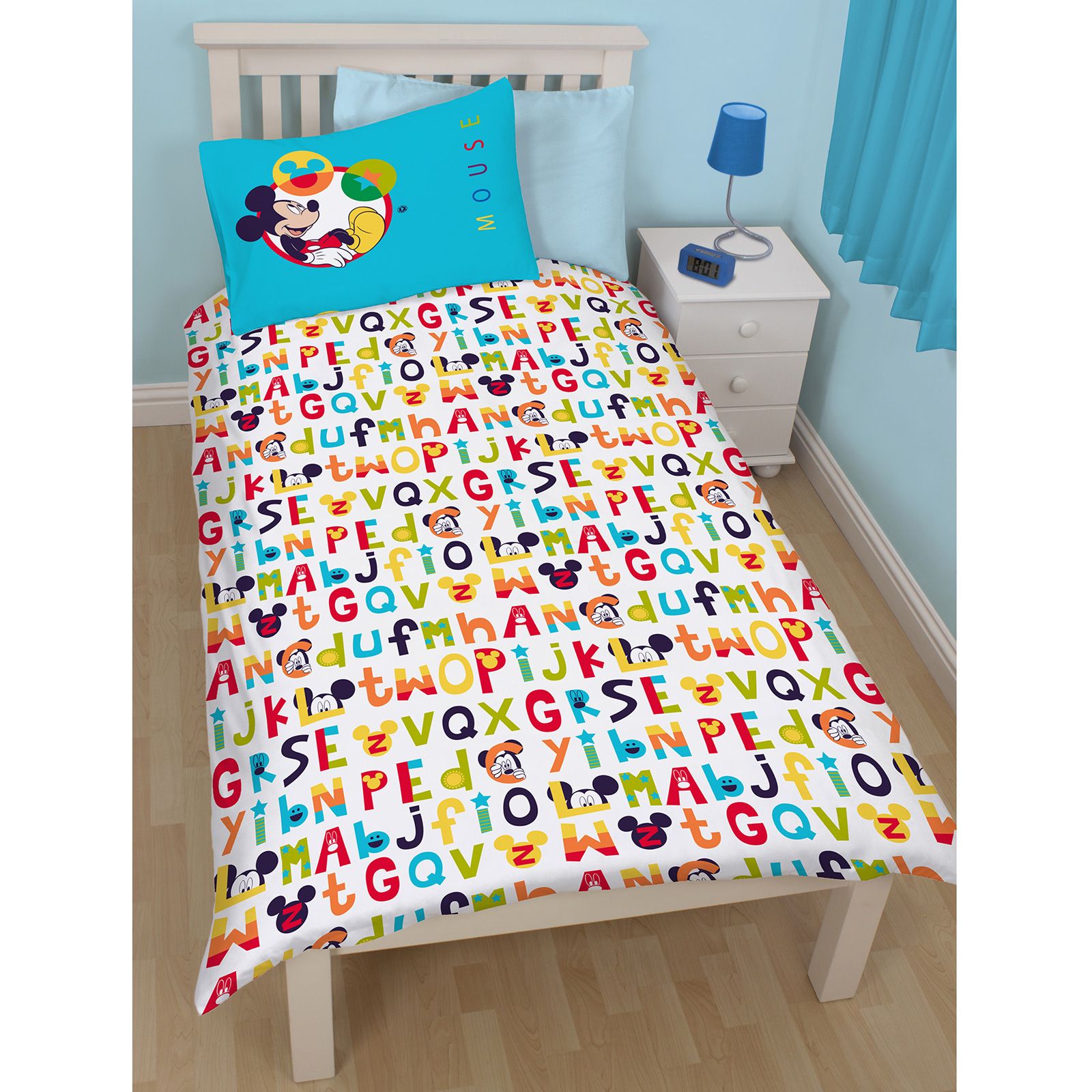 Mickey Mouse Duvet Cover Sets Available In Twin Double Various Mickey Mouse Duvet Cover Sets Available In Single Double Various New Designs