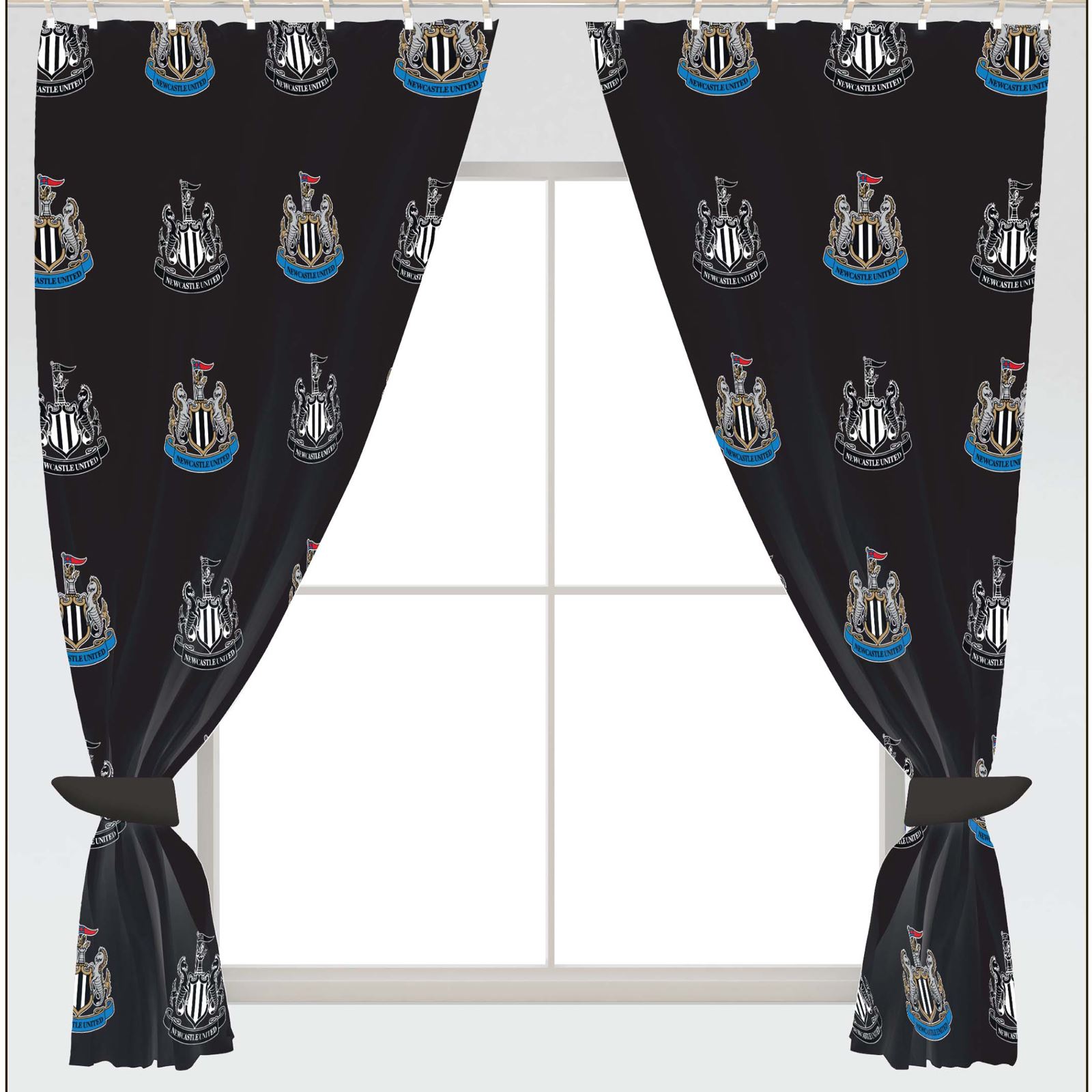 FOOTBALL CURTAINS KIDS BEDROOM AVAILABLE IN 54" & 72" ARSENAL, BARCELONA + MORE