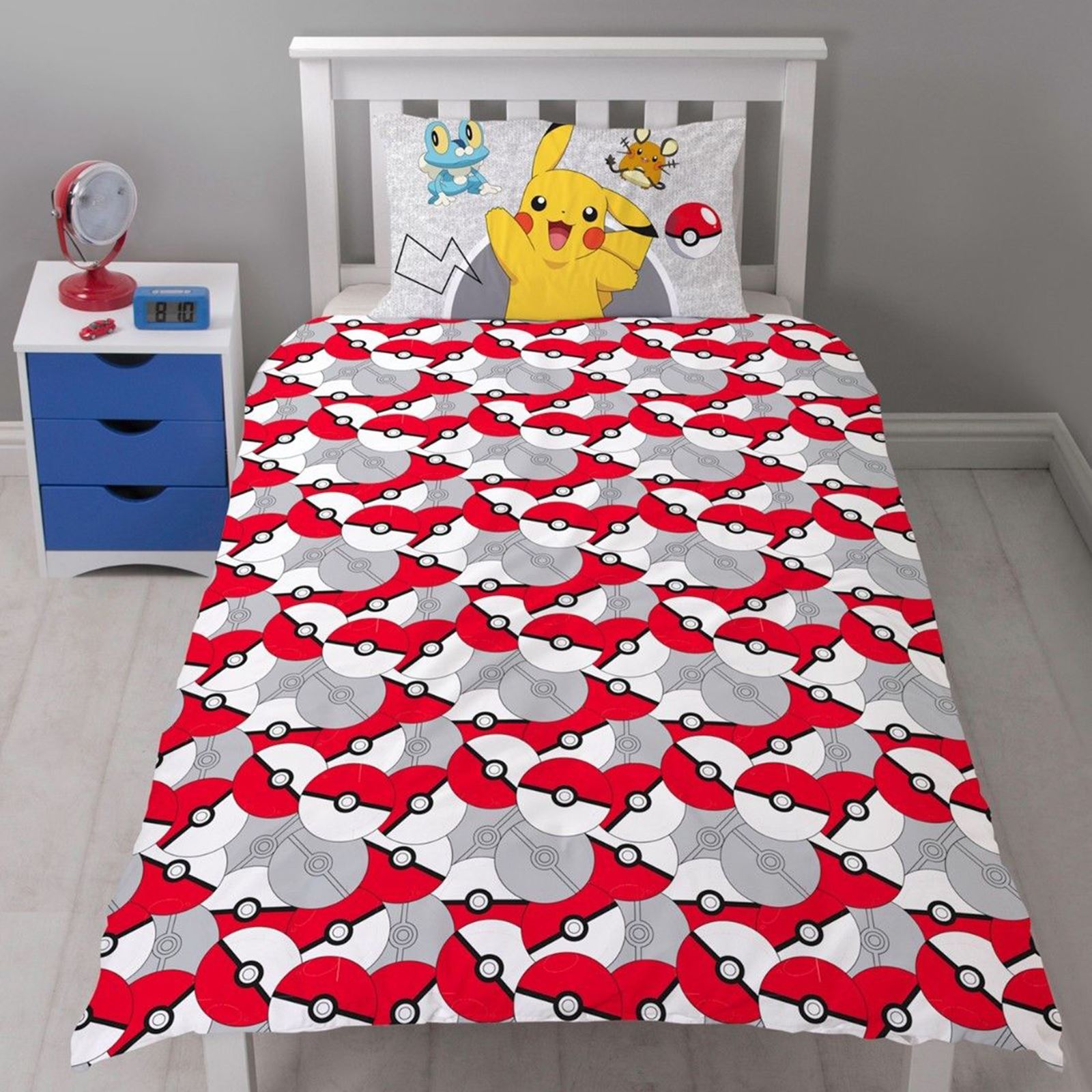 POKEMON GO DUVET COVER CATCH SINGLE PANEL PIKACHU BEDDING NEW eBay