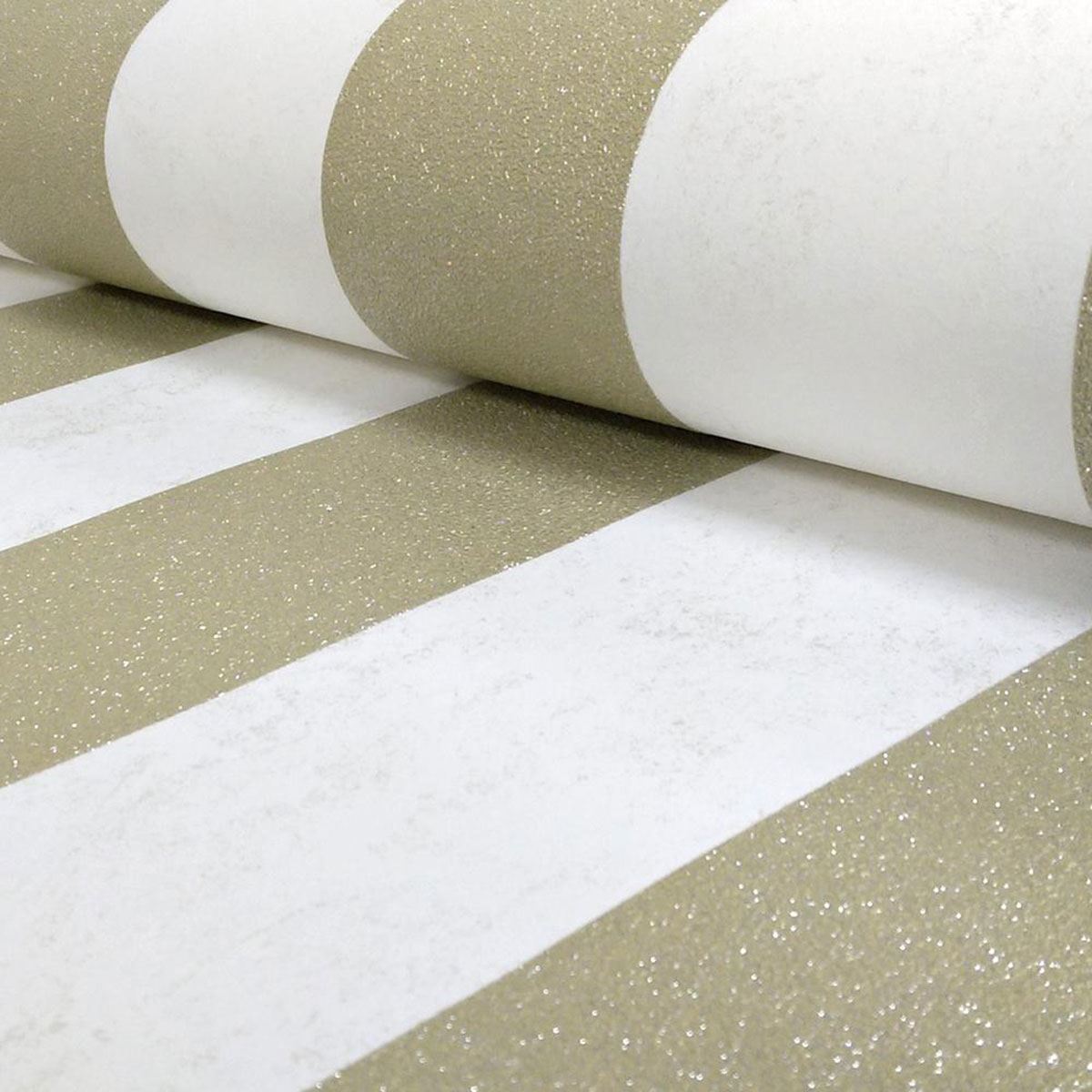 P&s karat glitzer streifen tapete schwarz creme silber gold ...