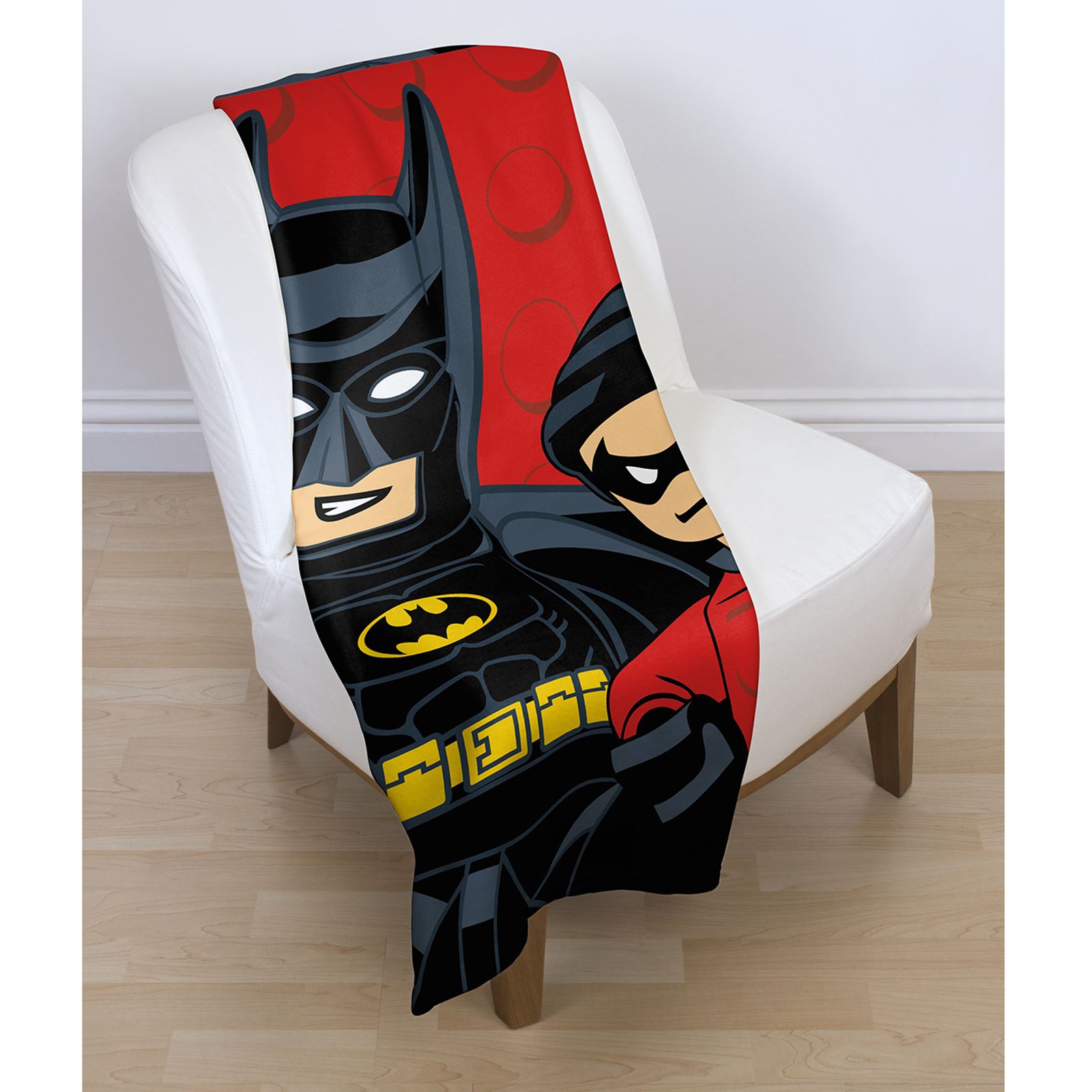 LEGO DC SUPERHEROES KAPOW BATMAN FLEECE BLANKET THROW BEDDING eBay