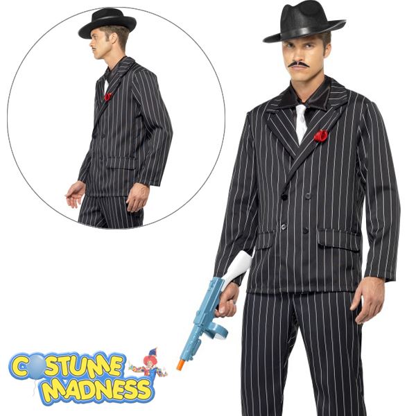 Zoot Suit Costume Male Adult Men Outfit 1920's Fancy Dress eBay