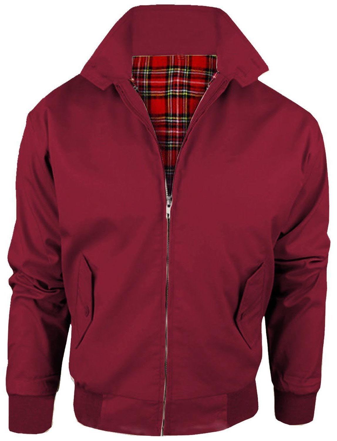 Harrington Bomber Jacket Mens Classic Retro Vintage Scooter MA1 Mod